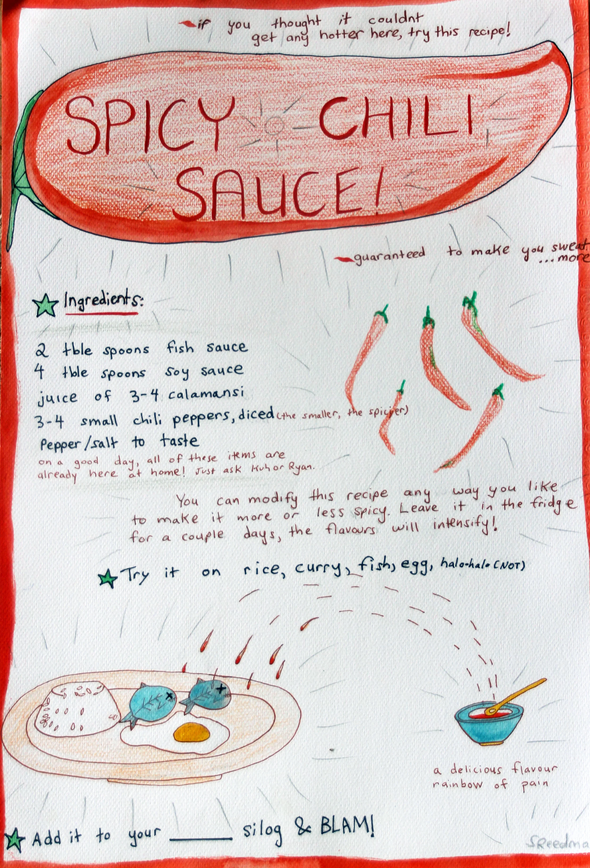 Sara Reedman's Spicy Chili Sauce