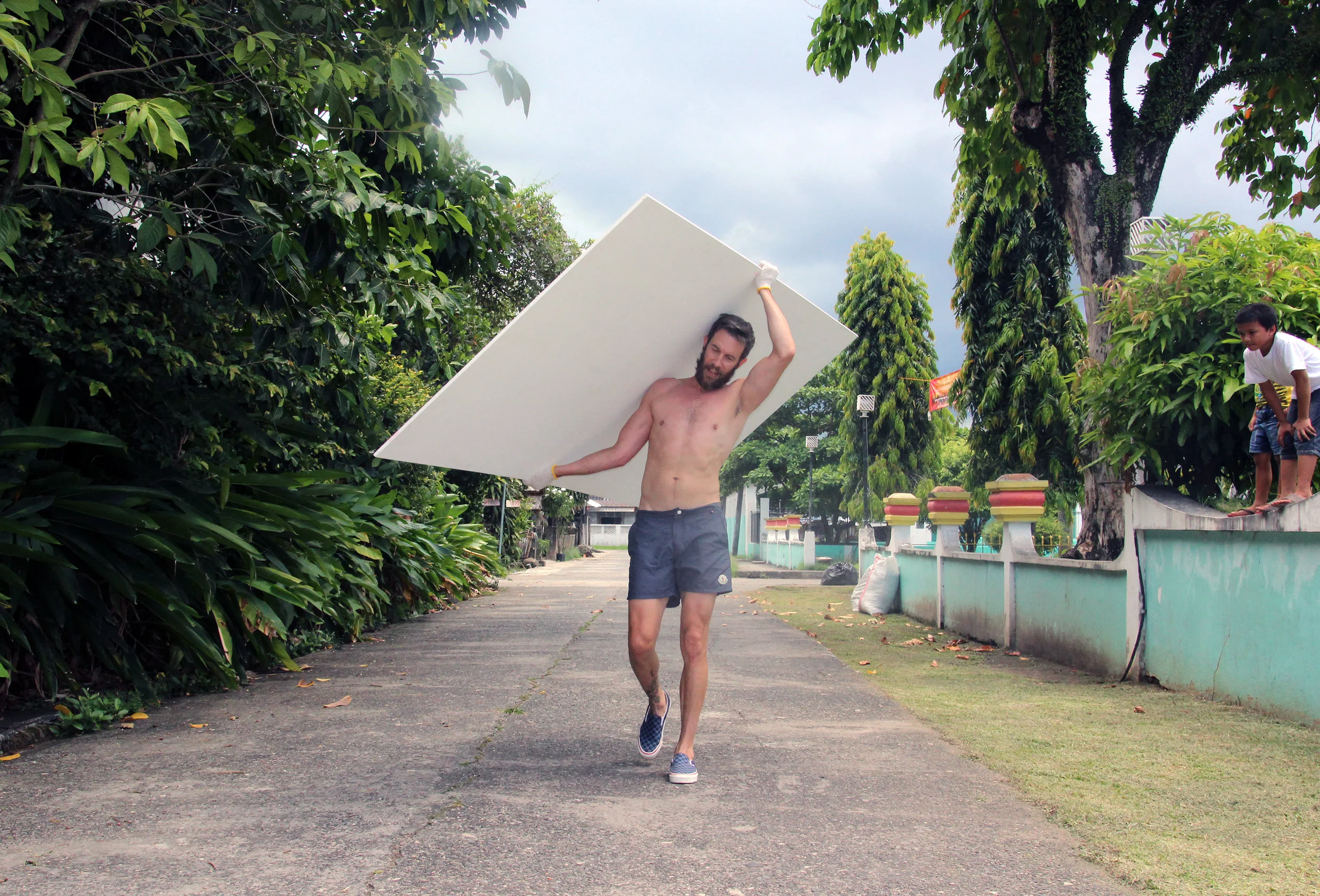 Bradley Harms Activates with an Old Batan Past Time