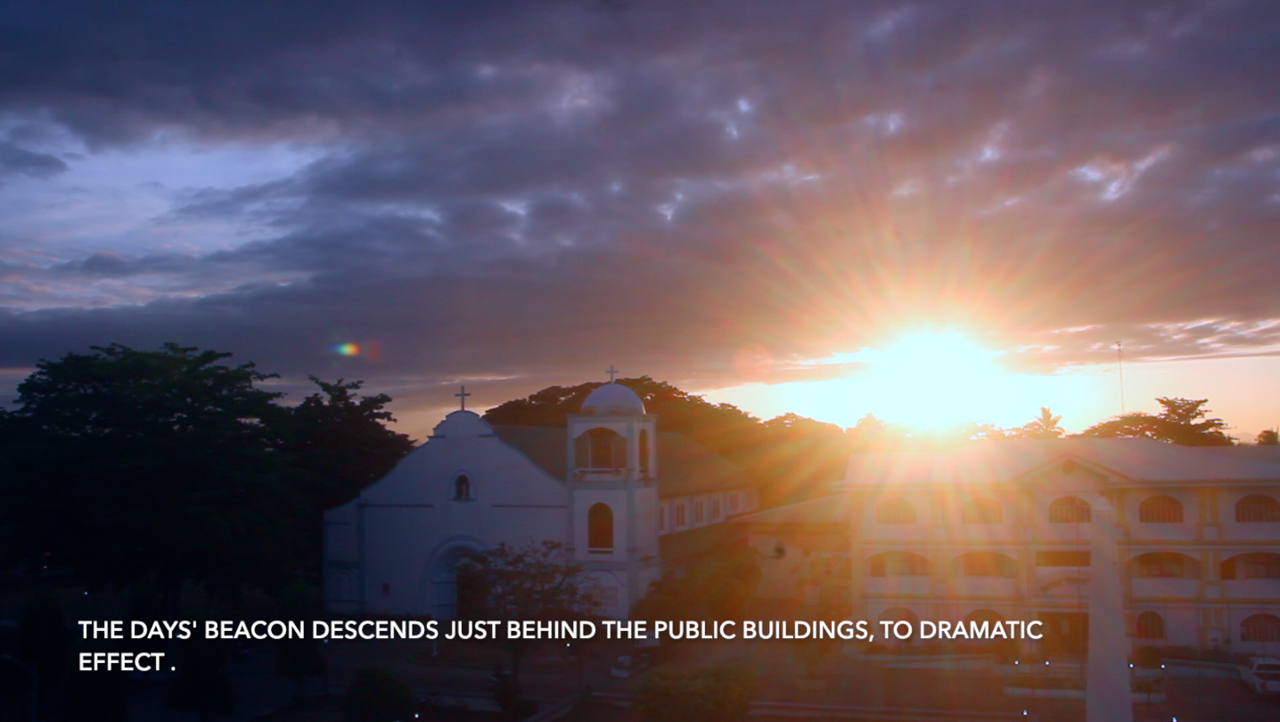 Sun sets in  Batan