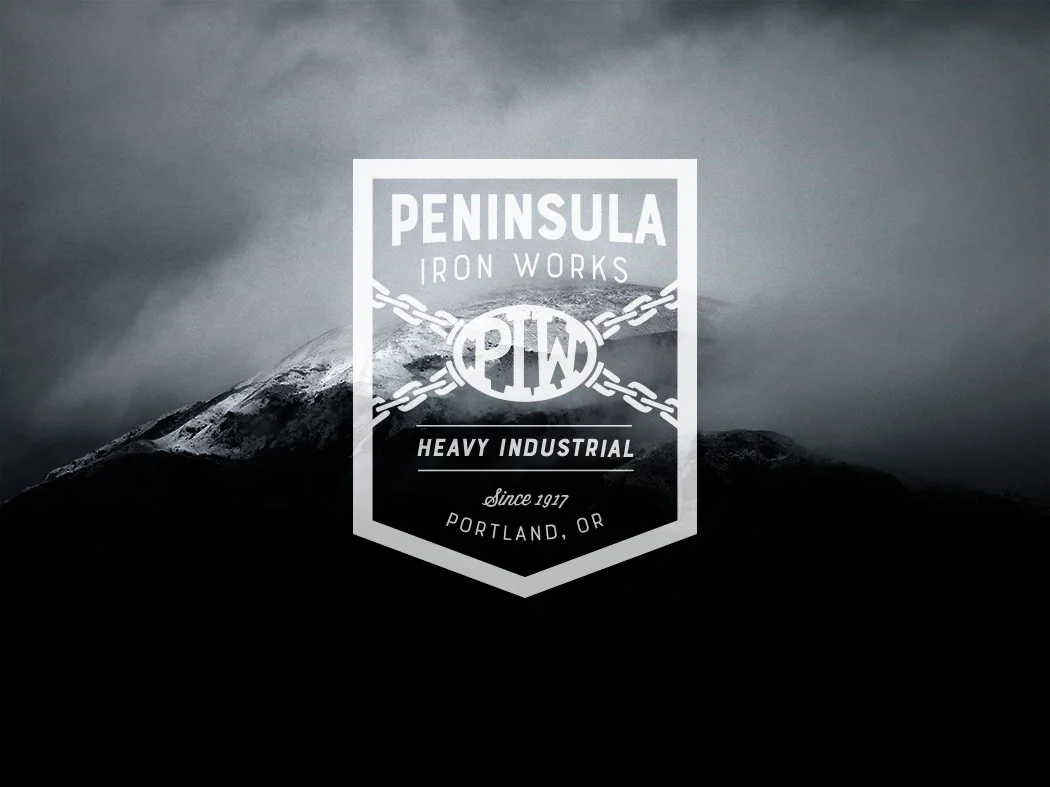Peninsula Iron Works Logo Redesign by Patey Designs