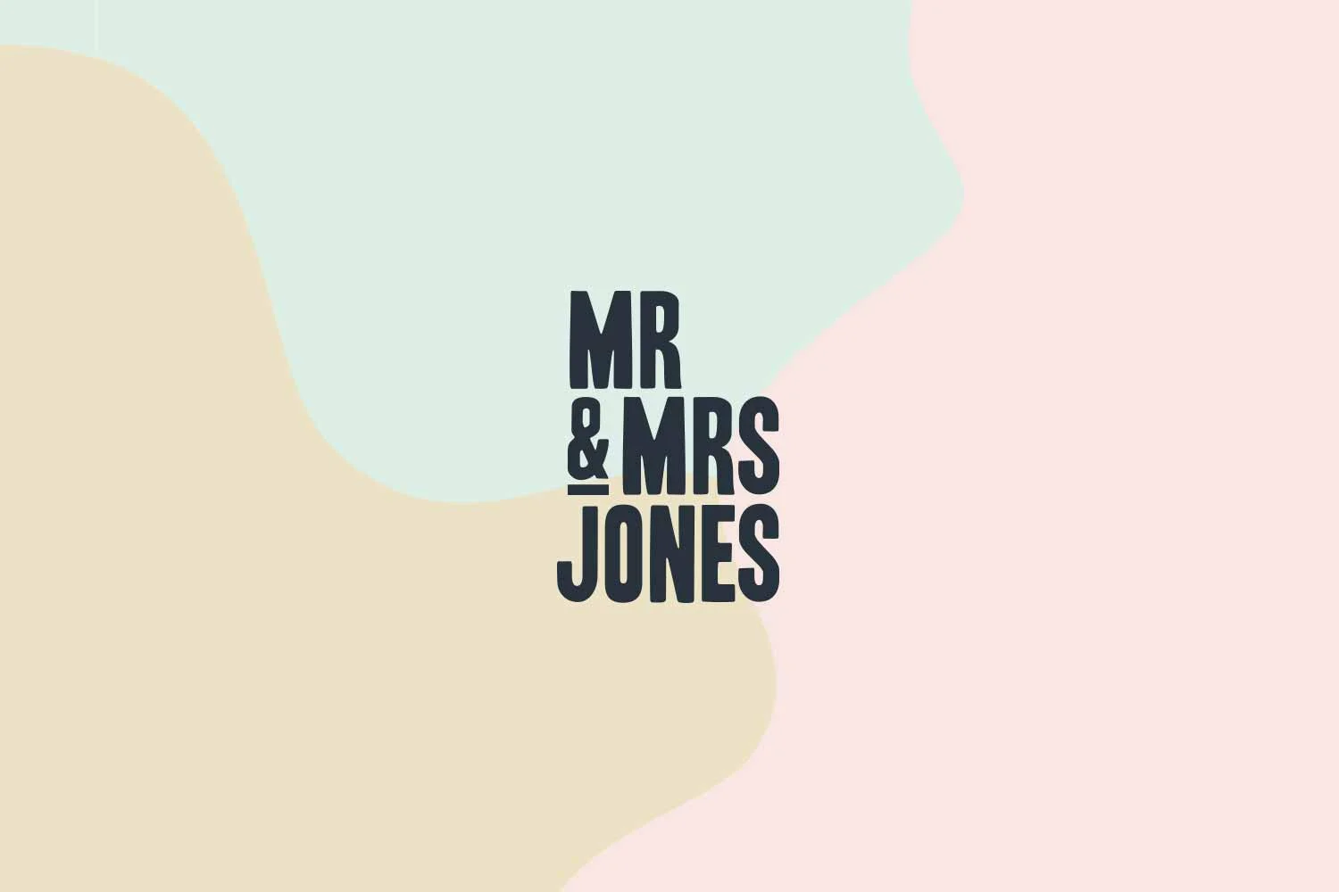 I developed the brand strategy and idea behind the Mr & Mrs Jones brand
