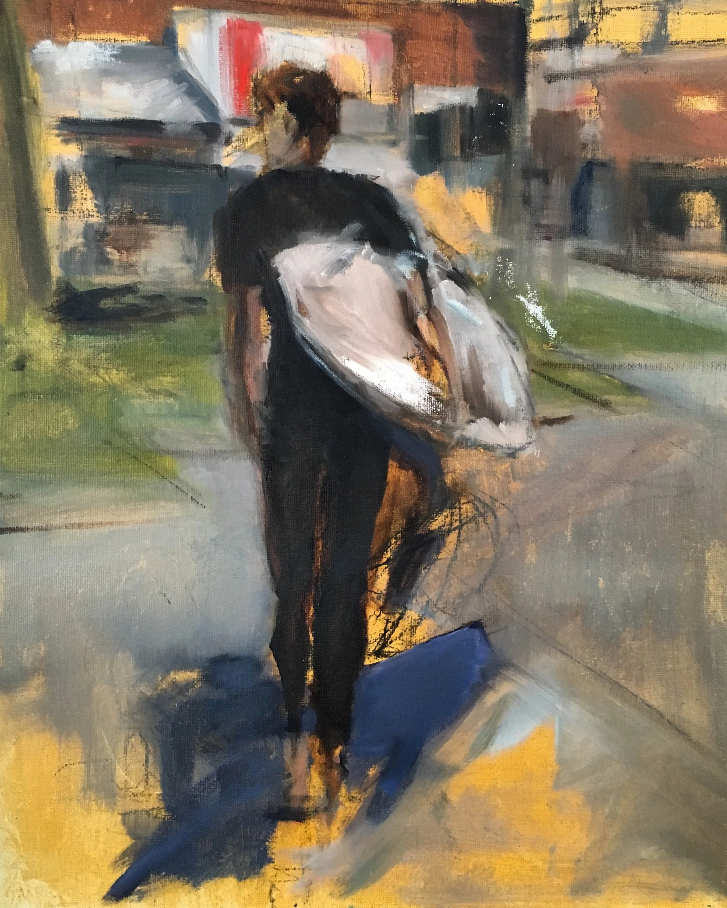 Oil on canvas board