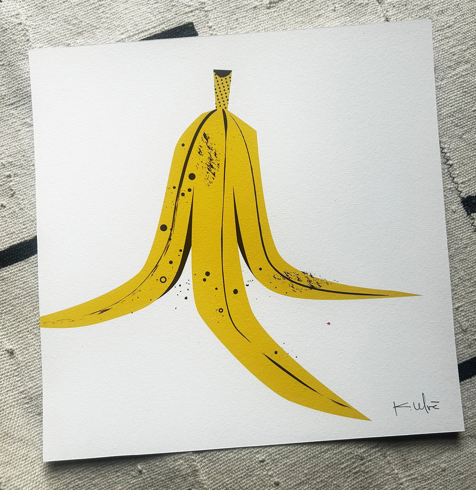 Banana Peel Print with signature by Kirsten Ulve.jpg