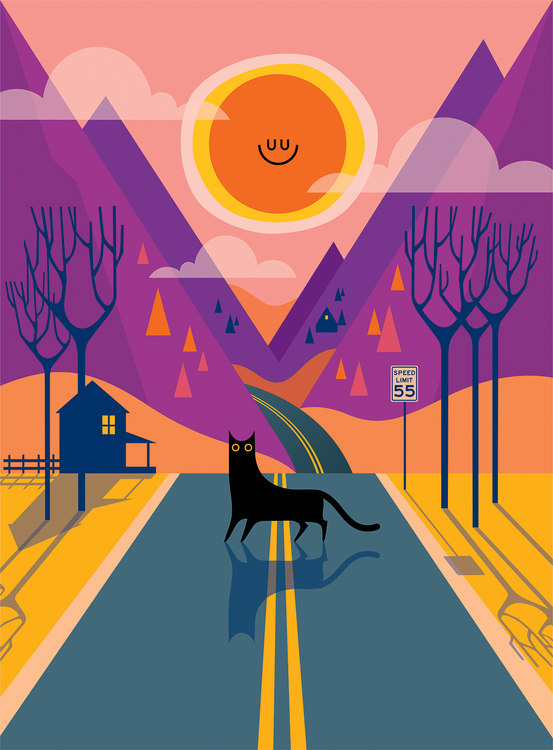 Halloween Kitty for Guideposts Magazine