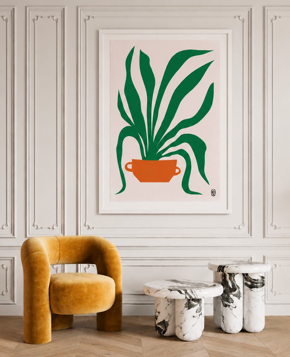 Snake Plant archival print by Kirsten Ulve