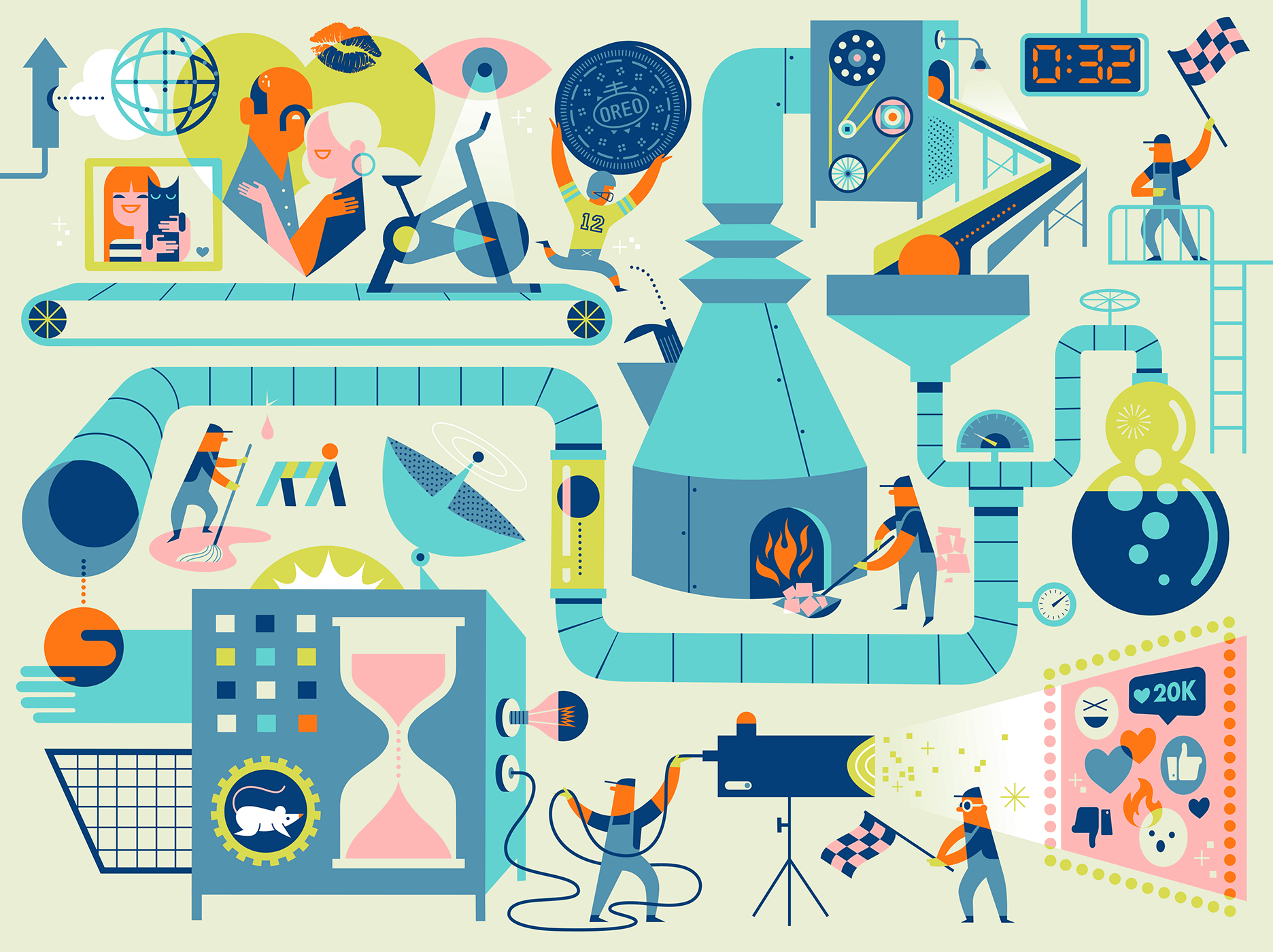 Speed Meme Illustration for the Harvard Business Review