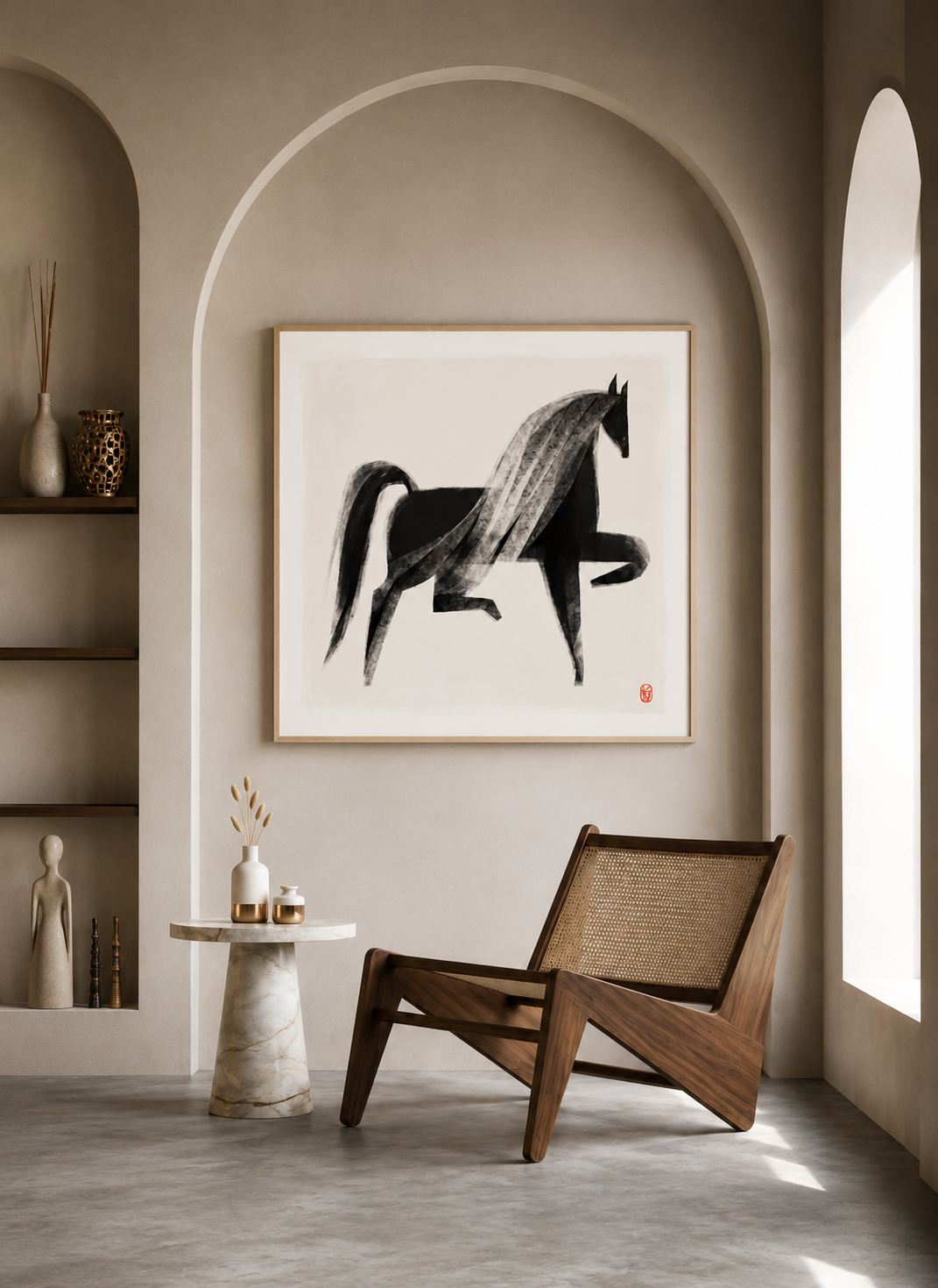 Midnight Archival Print in room