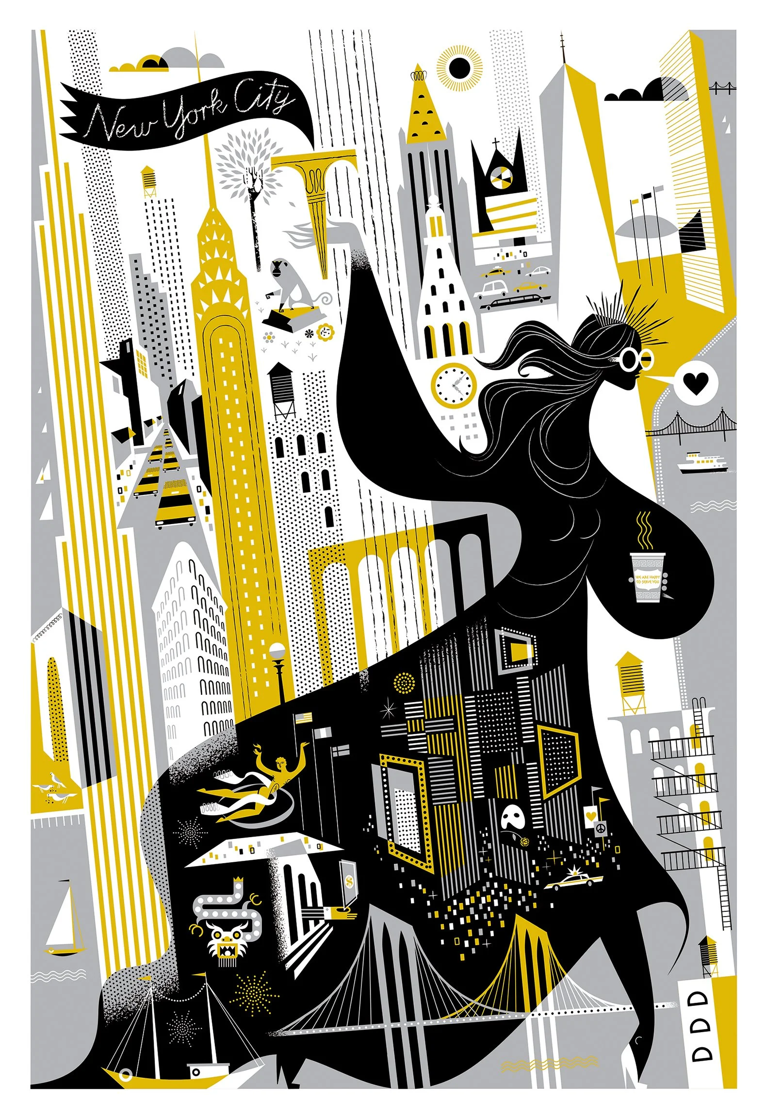 Empire Goddess large-scale New York City artwork by Kirsten Ulve