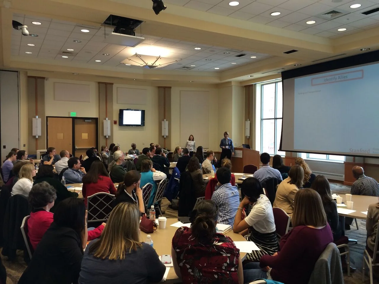 Discussions among institutional and postdoctoral representatives attending the 2015 meetings of the National Postdoctoral Association.