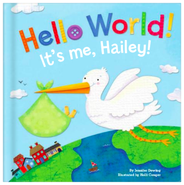 Hello World! Personalized Baby Book, $29.50-