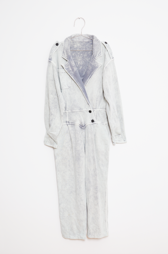 Light Grey 80's Jumpsuit