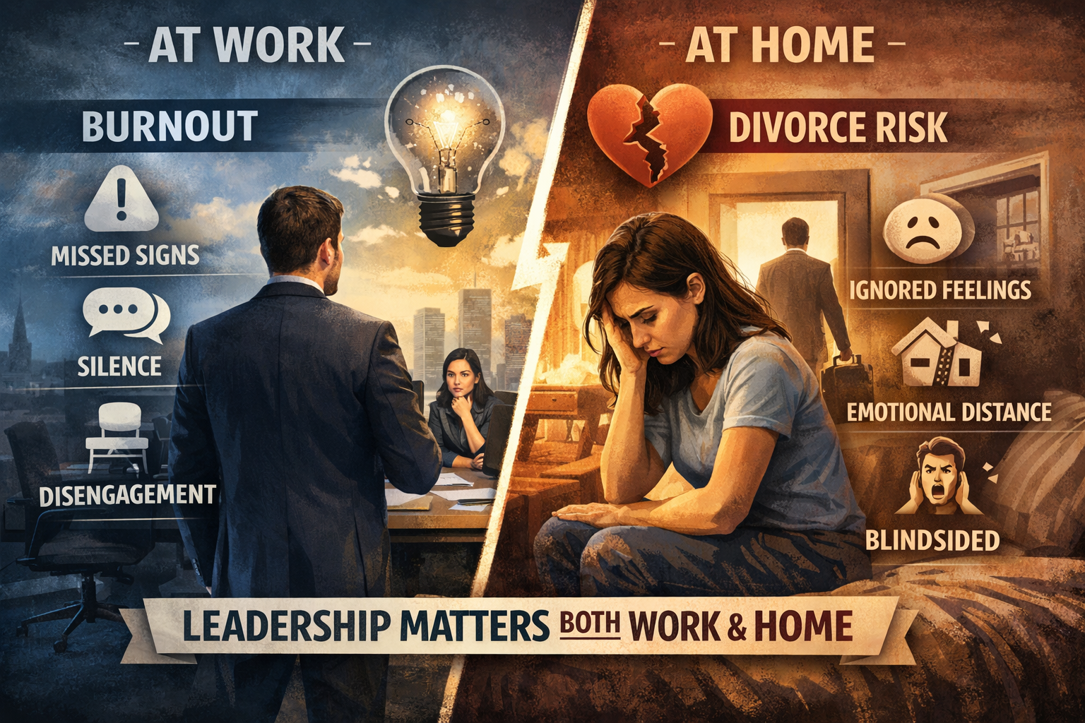 Leadership Blind Spots at Home and at Work: What the “Blindsided Husband” Data Teaches Us About Burnout, Culture, and Responsibility