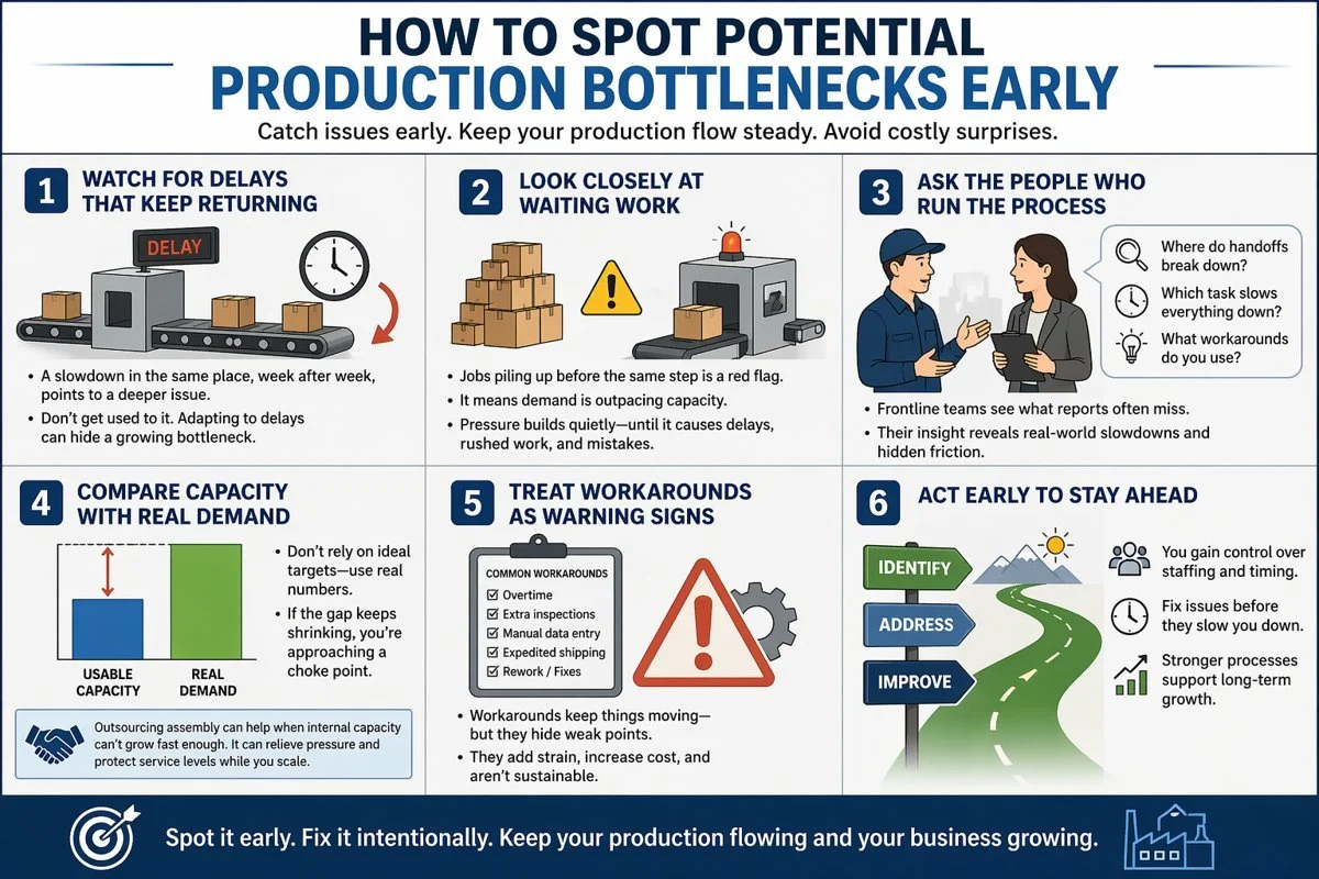 How To Spot Potential Production Bottlenecks Early