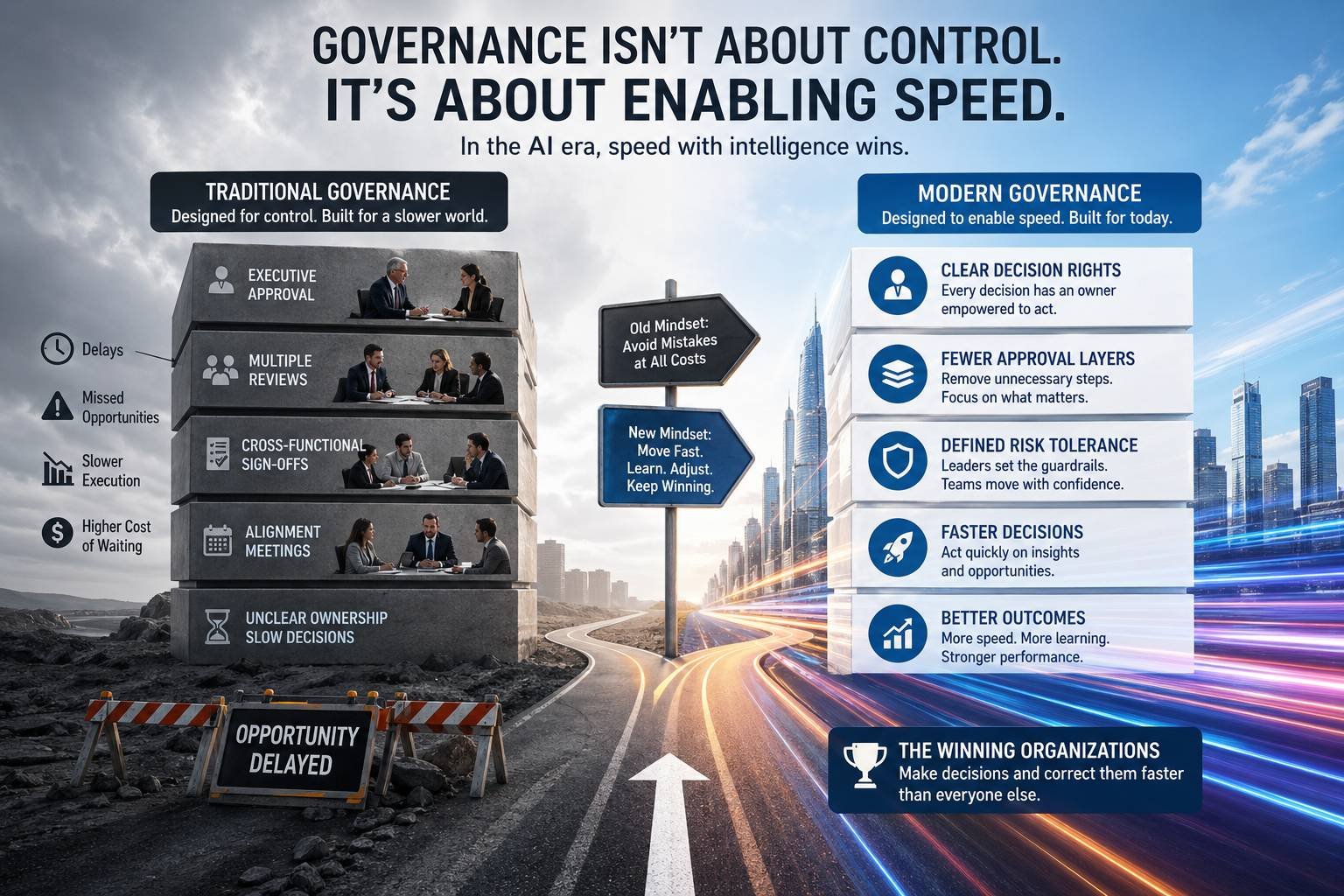 Your Governance Model Is Slowing You Down:  Here’s How to Fix It.