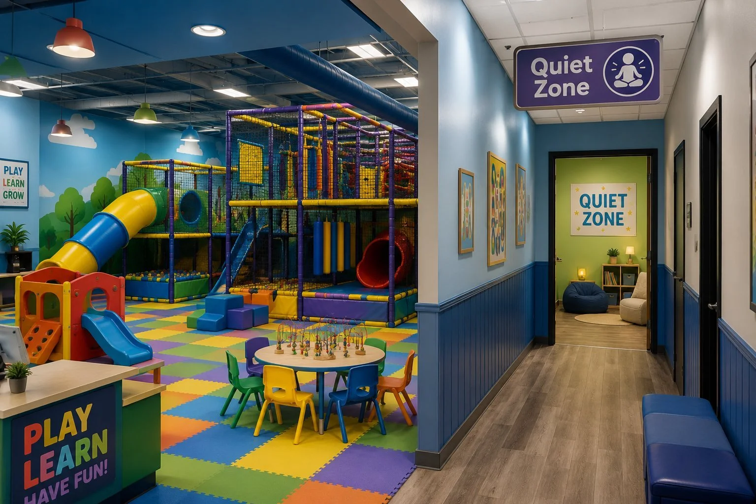 Designing Quiet Zones in High-Energy Play Areas