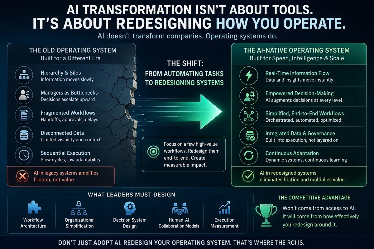 AI Transformation Requires a Leadership Operating System, Not More Tools