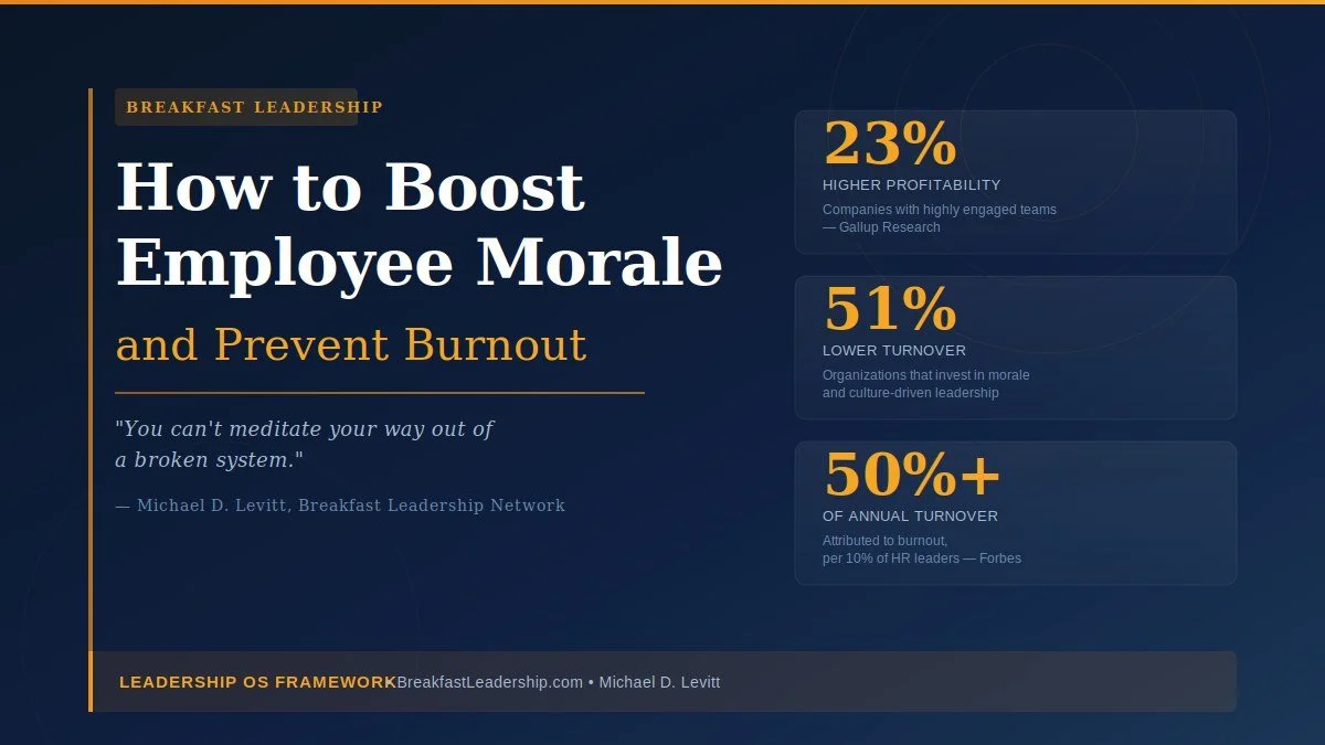 How to Boost Employee Morale and Prevent Burnout Before It Costs You