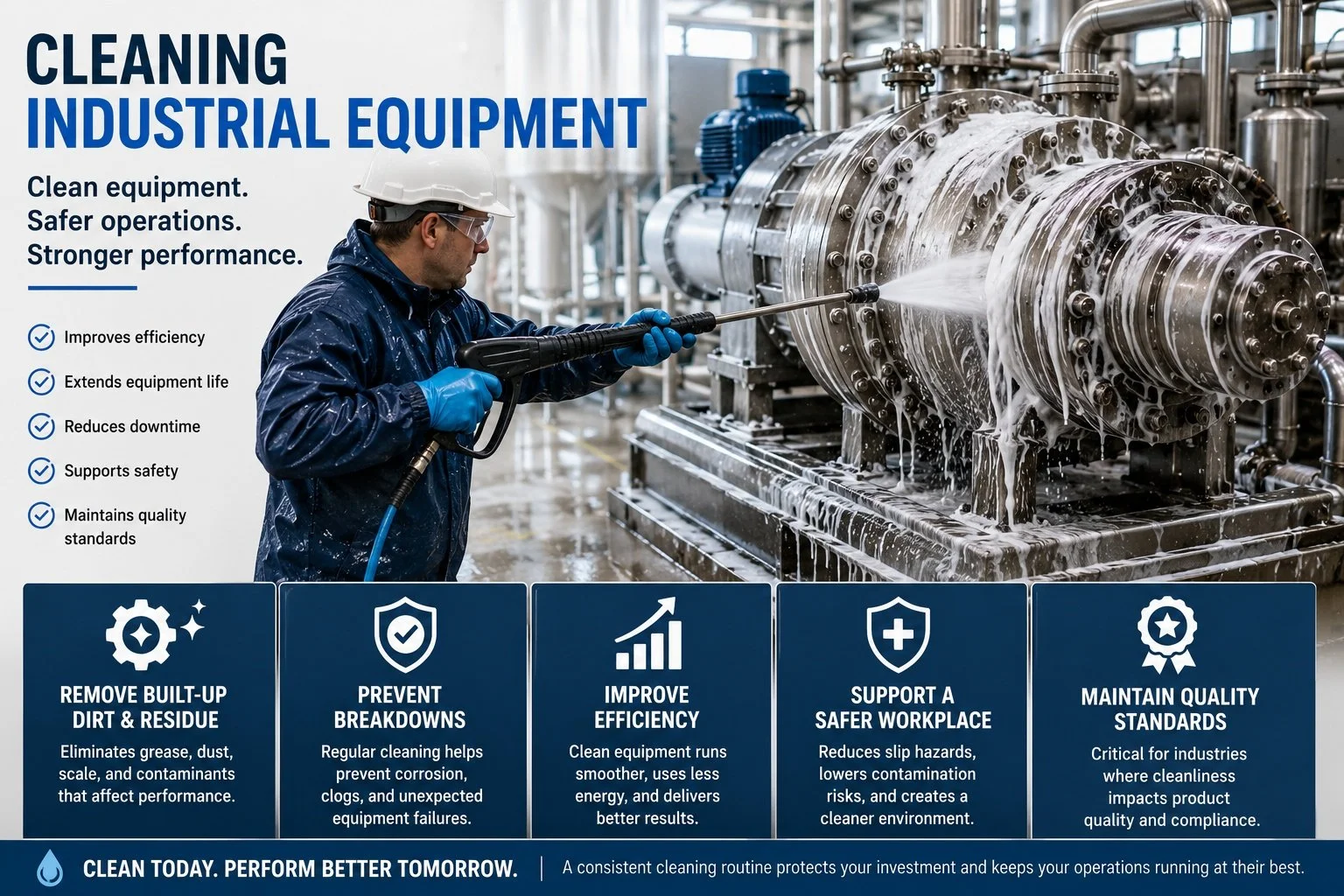 Importance of Regularly Cleaning Industrial Equipment