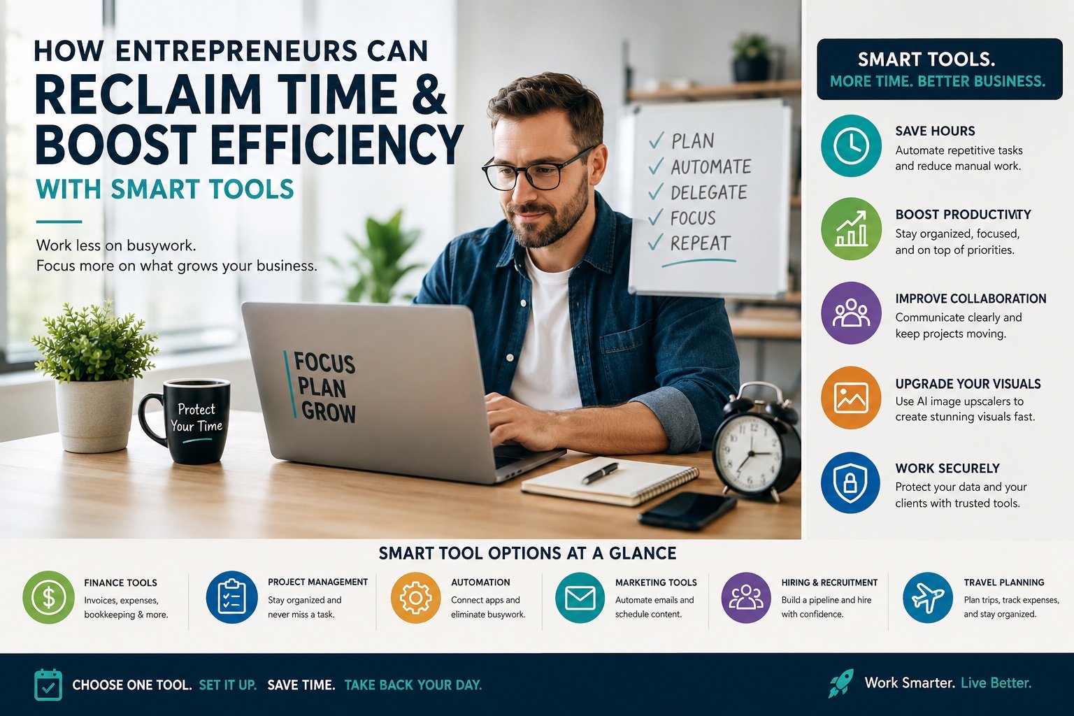 How Entrepreneurs Can Reclaim Time and Boost Efficiency with Smart Tools