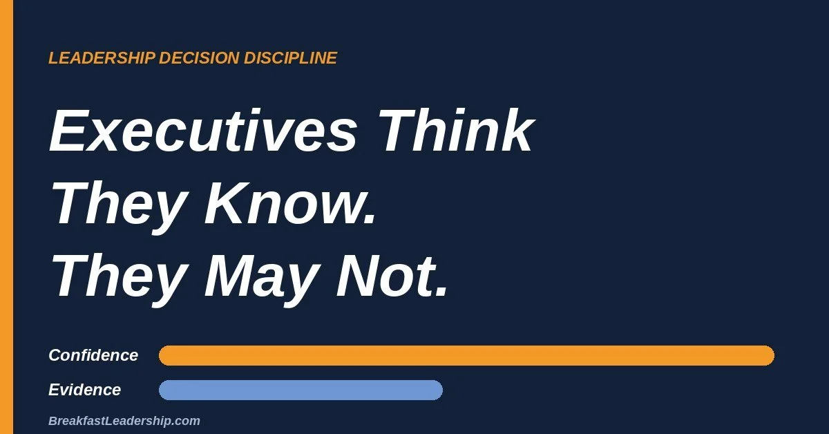 Executives Think They Know. They May Not Know at All.