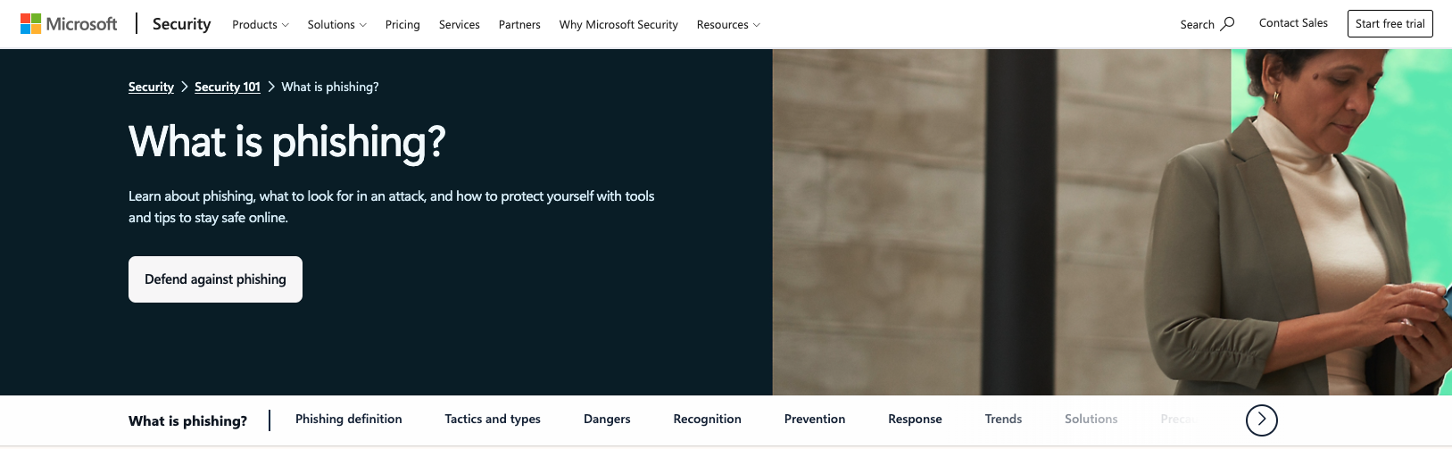 Microsoft phishing article
