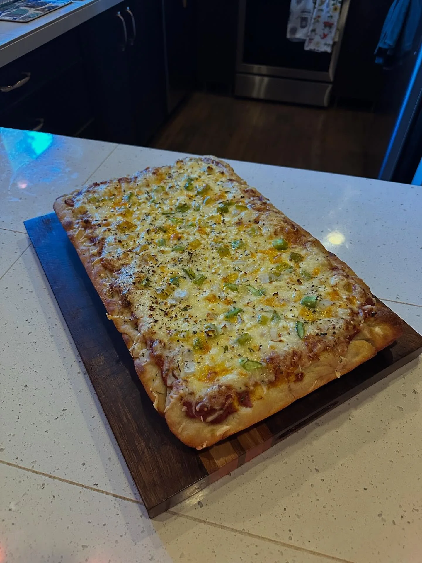 Yay I didn&rsquo;t burn it this time! #pizza