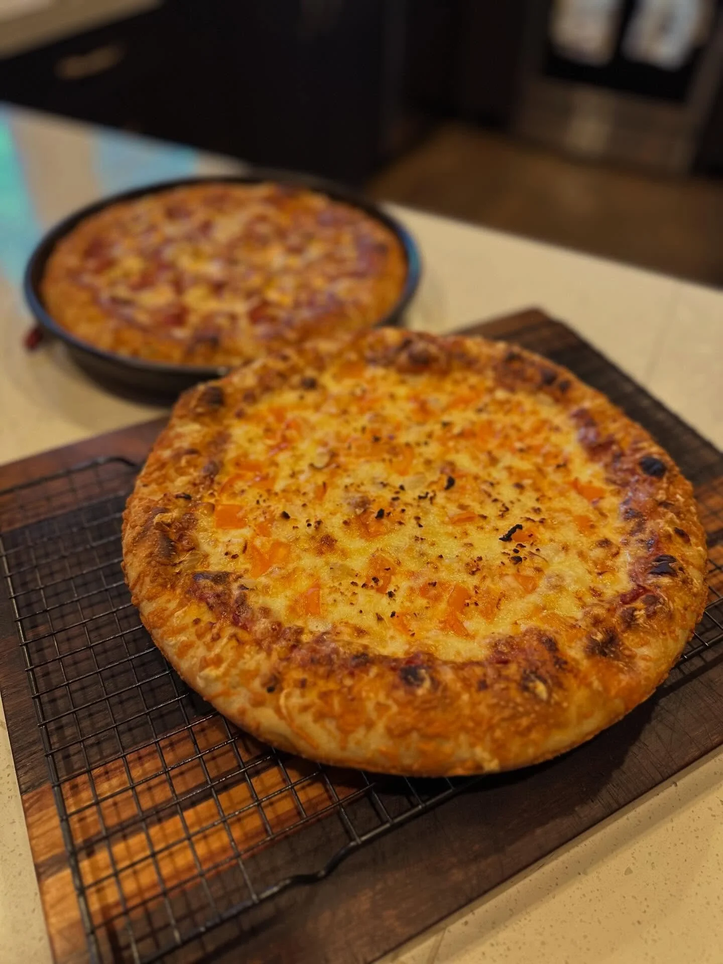 Pizza pie&mdash;a perfect companion for march madness! #pizza