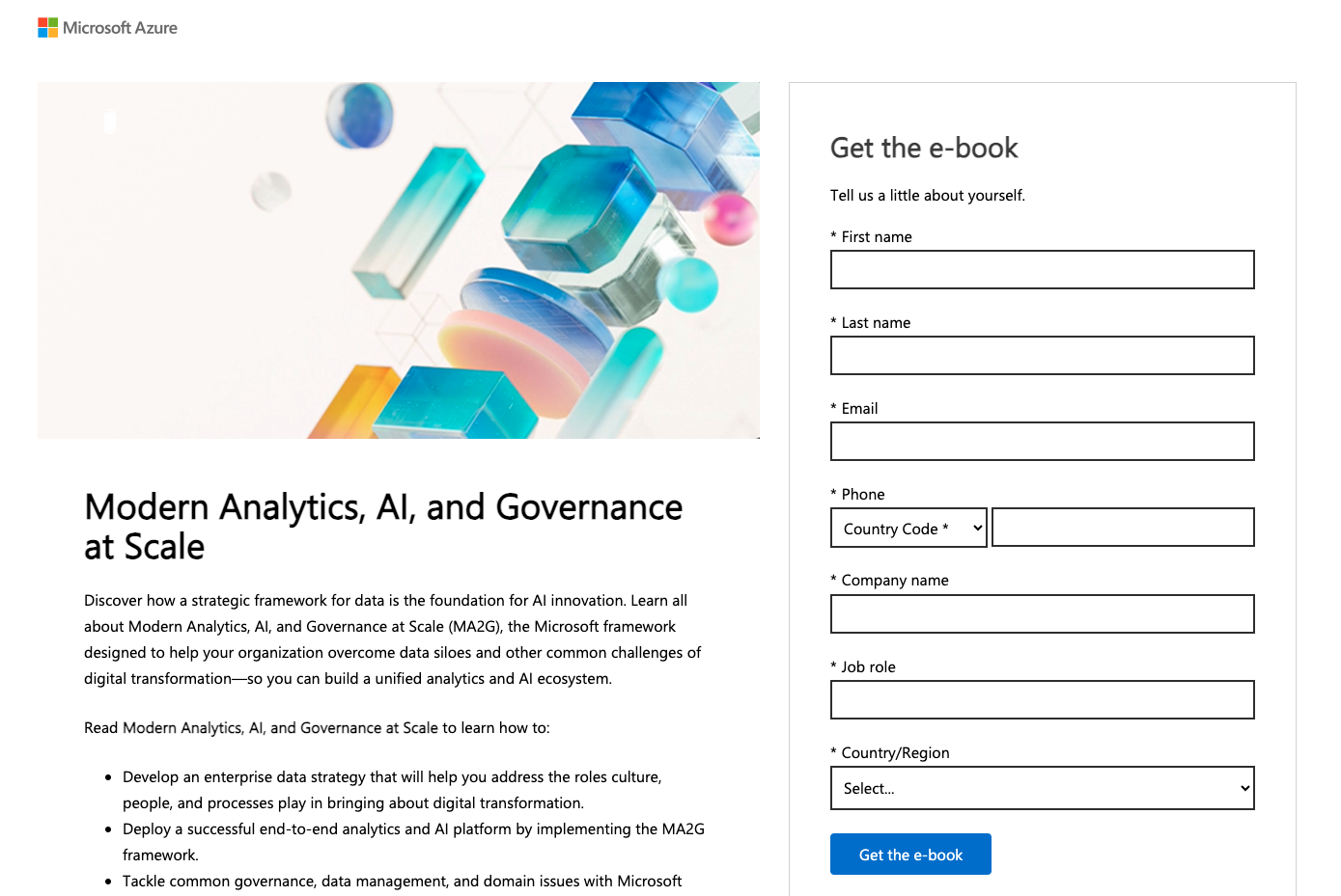Landing page - Modern analytics