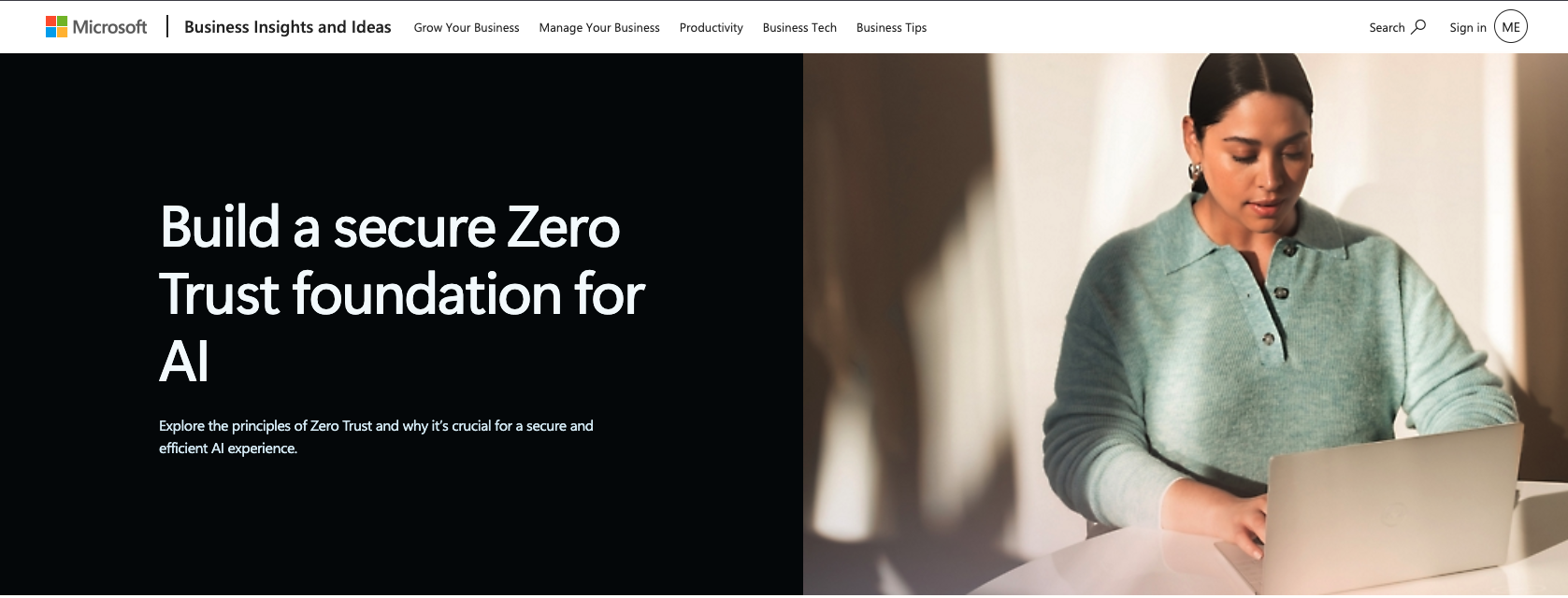 Microsoft Zero Trust article