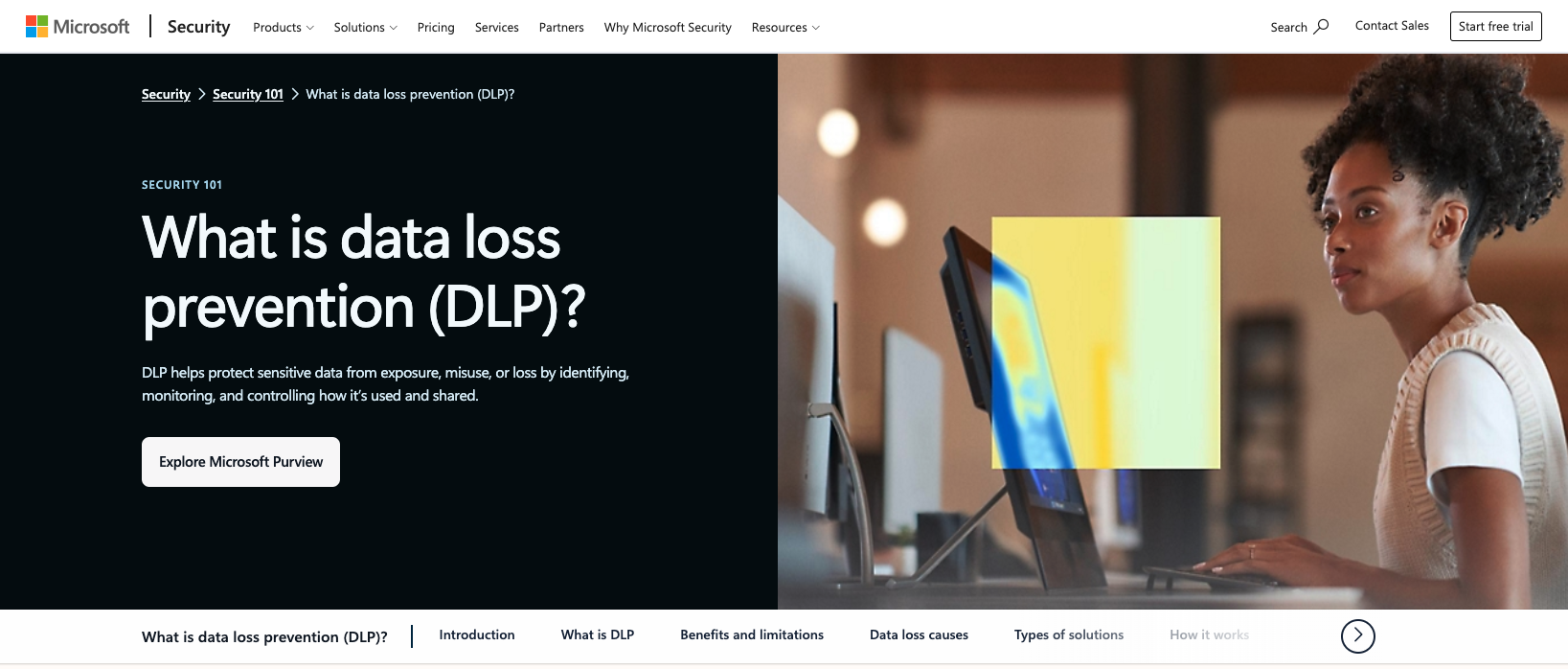 Microsoft DLP article
