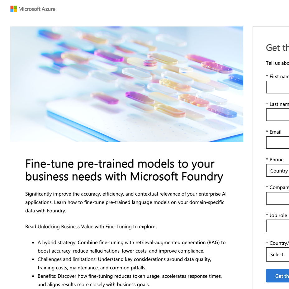 Landing page