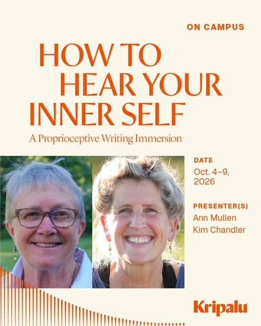 How to Hear Your Inner Self: A Proprioceptive Writing Immersion at Kripalu in Lenox, MA 