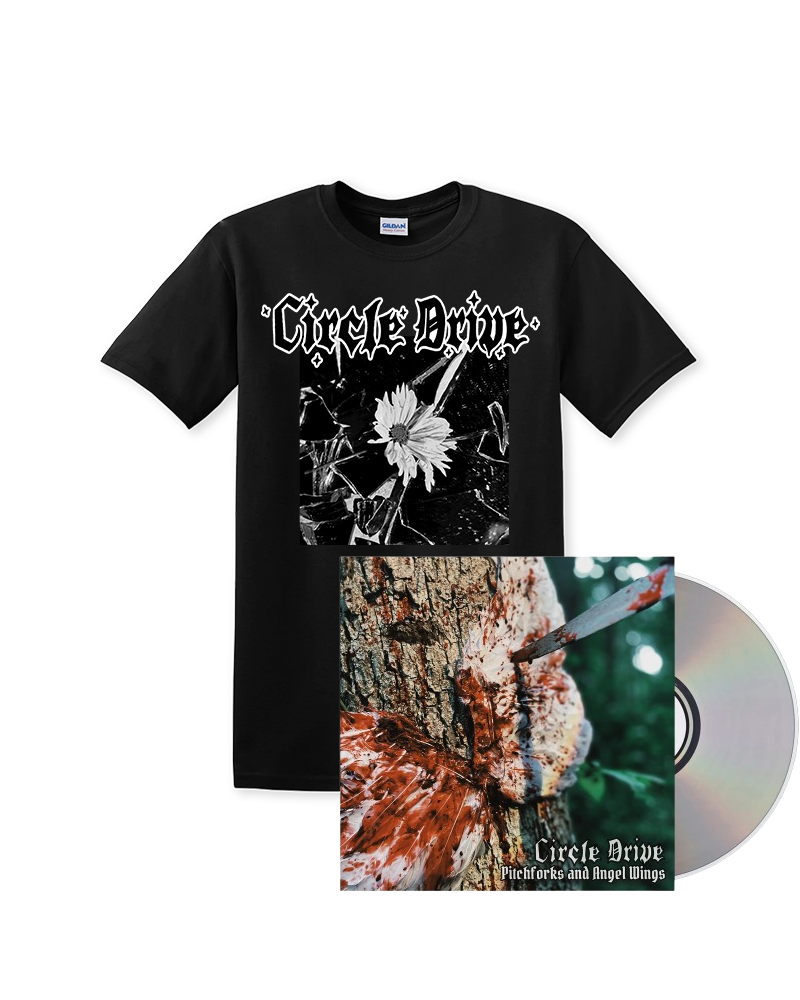 Circle Drive - Pitchforks and Angel Wings CD and shirt bundle (PRE-ORDER)