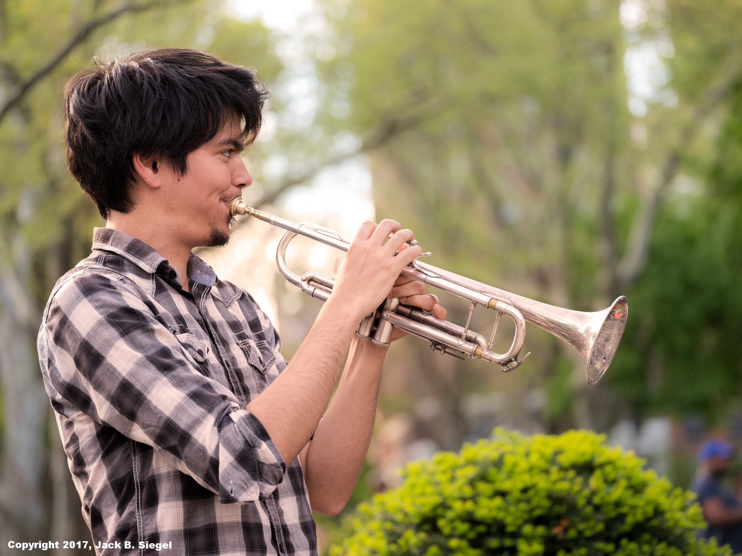 Blowing in Washington Square Park at 4PM on Satu