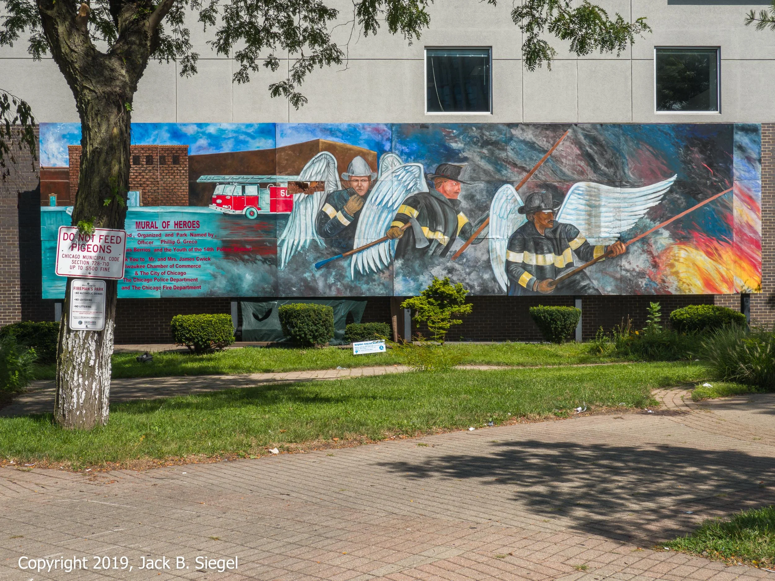 Heroes Don’t Feed Pigeons (Logan Square)