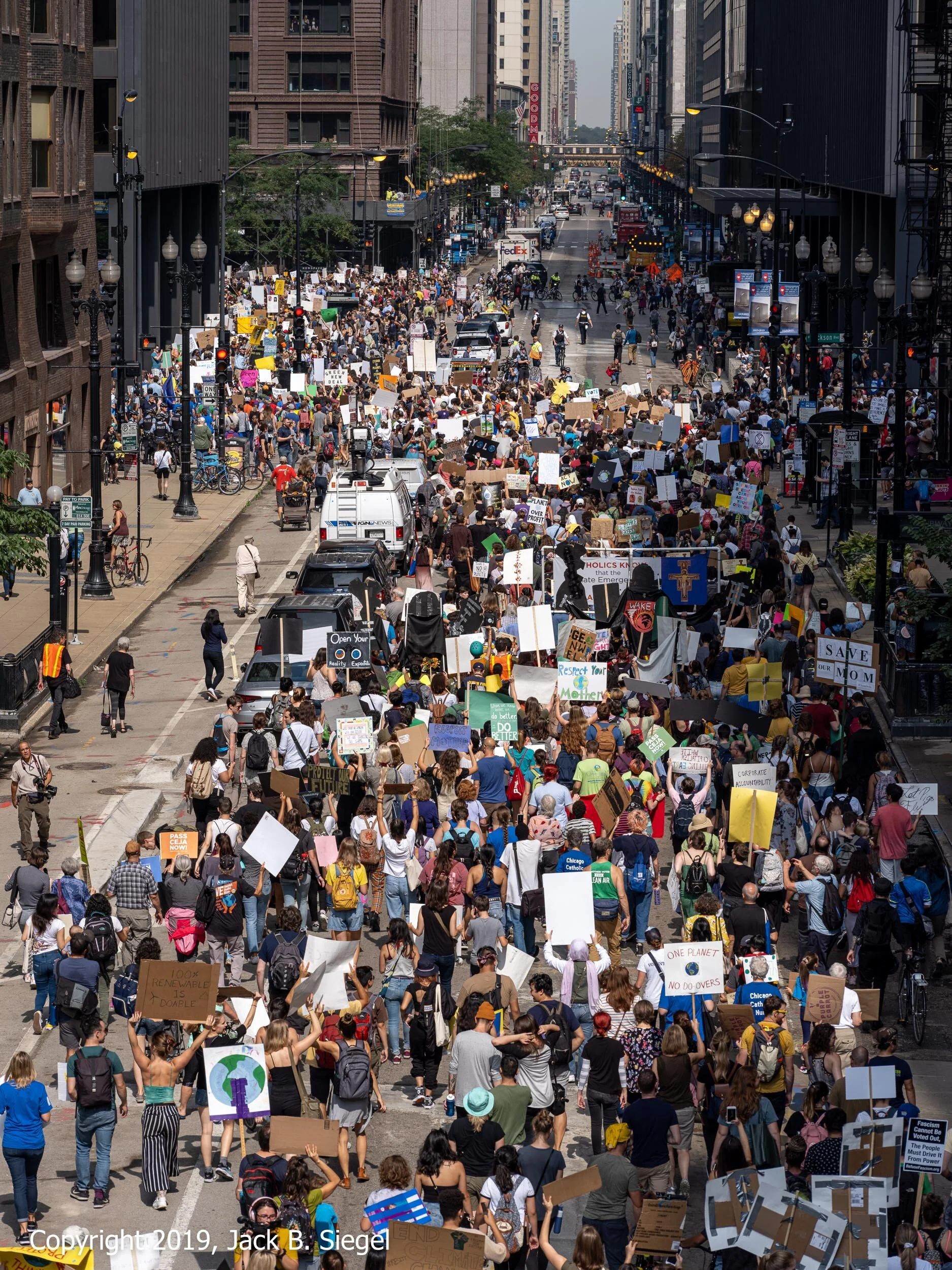 The Demonstrators Head to Federal Plaza