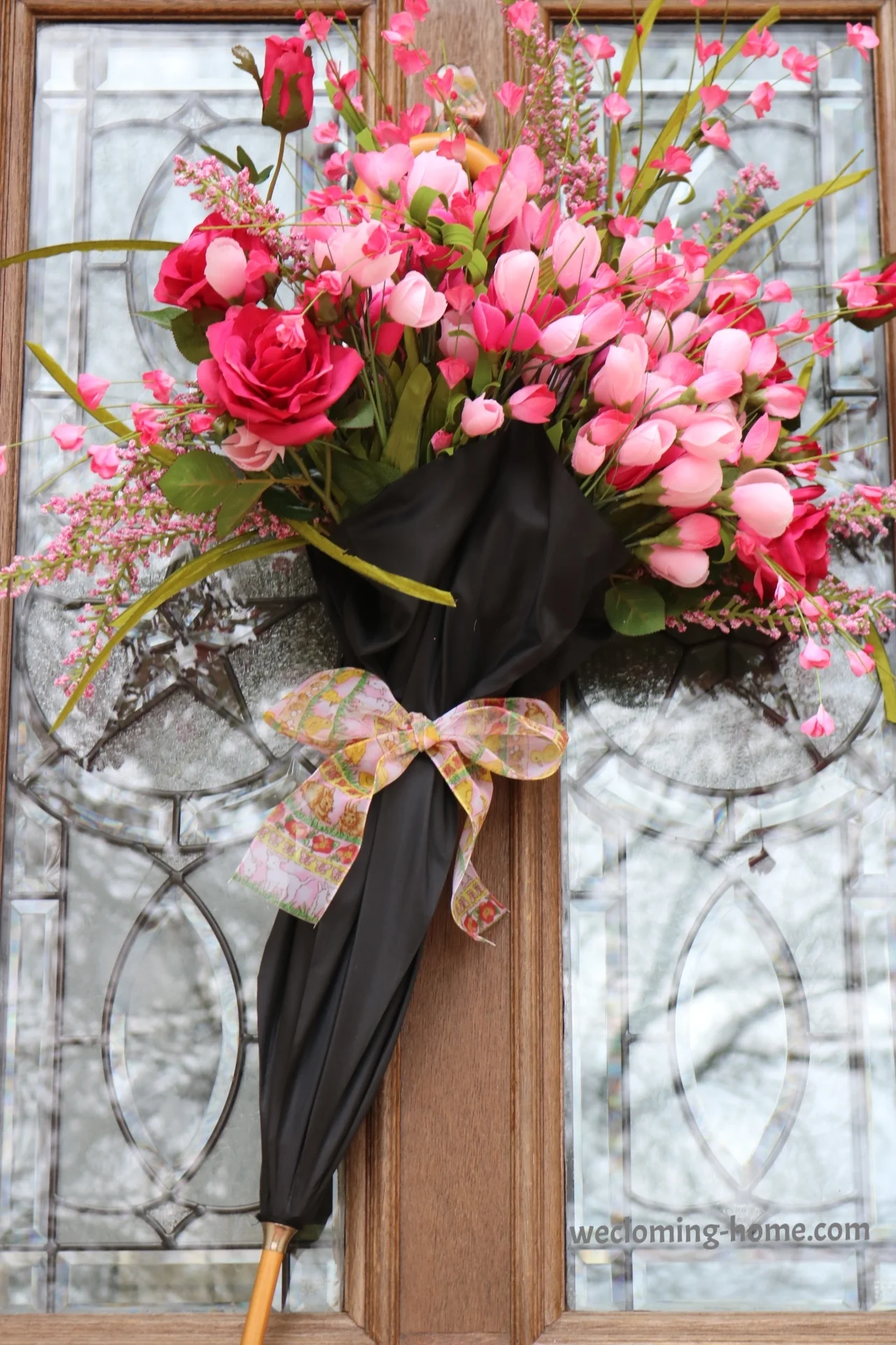 Decorating My Door For Spring Welcoming Home