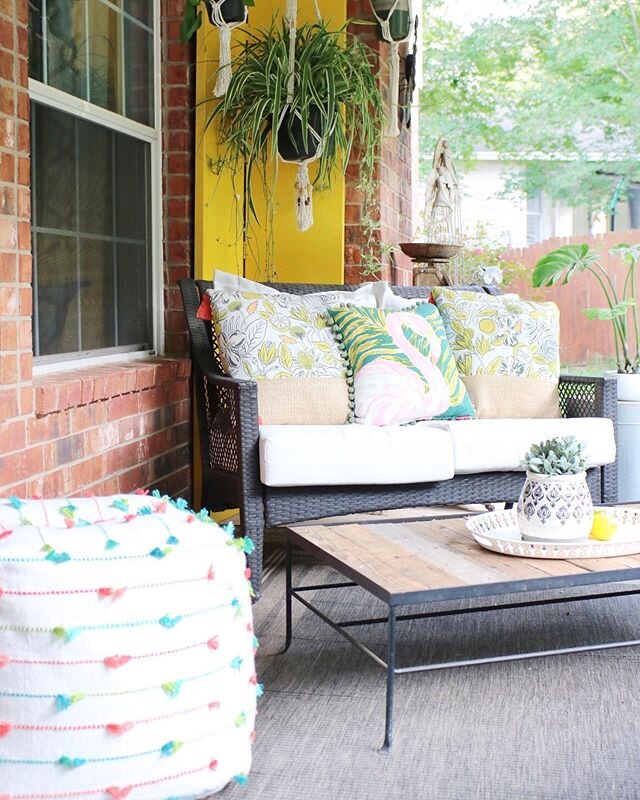 The porch is an extension of the home. 
As the weather warms up, 🌞my family and I are gathering more outside on the back porch to sit and chat. 
It&rsquo;s important for me to make it comfortable and inviting.
🍋 This year I&rsquo;m adding this outd