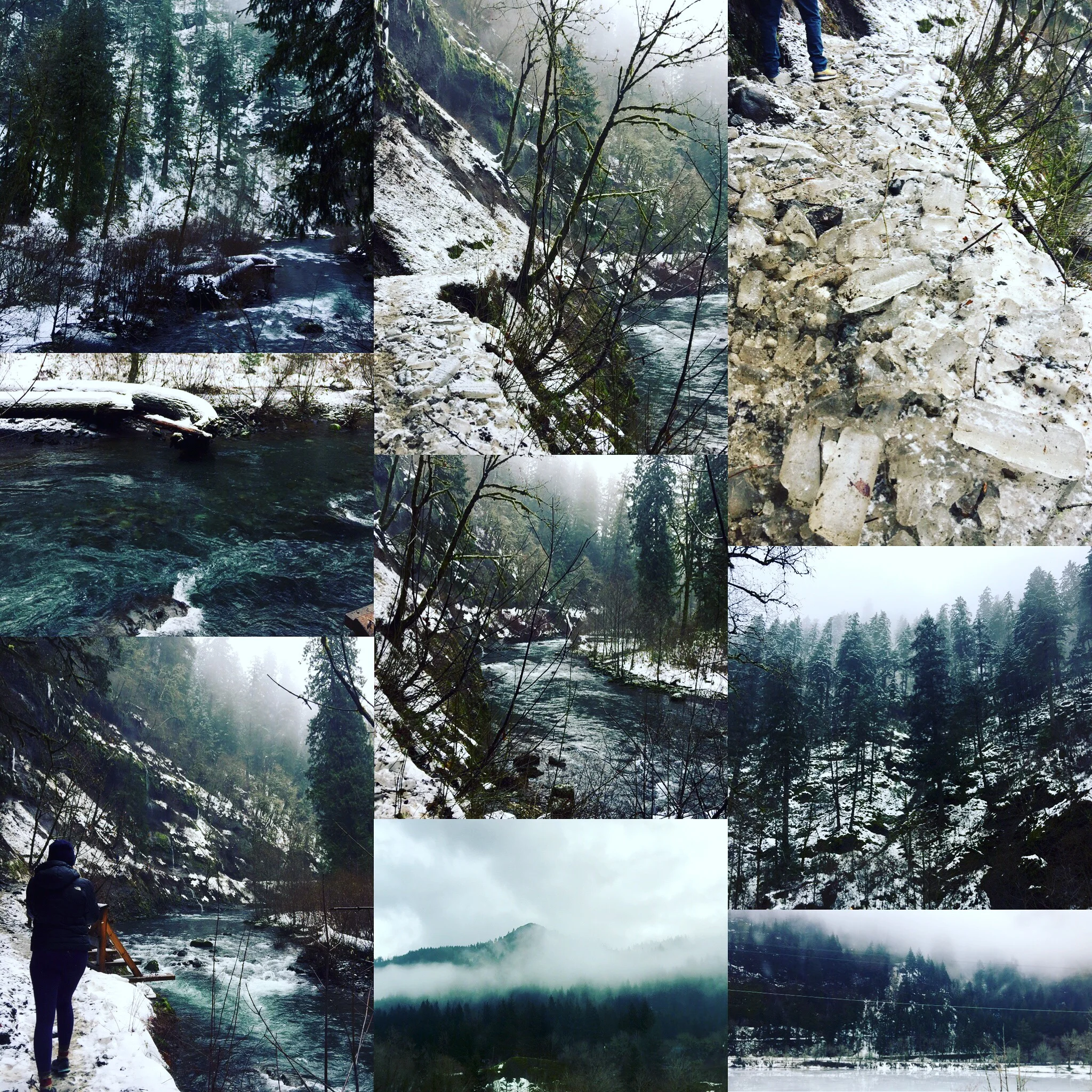 We hiked Eagle Creek at the first part of winter.