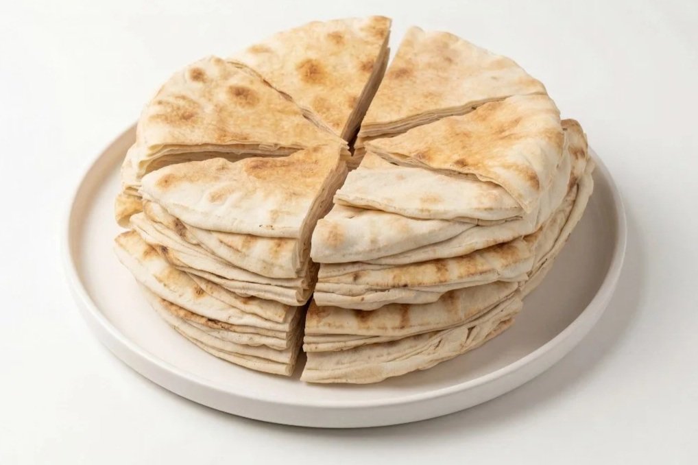 Warm pita bread served with office and event catering in the Boston area by ANI Catering & Cafe