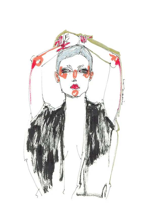 Pencil & Ink - ©Kaori Izumiya 2016