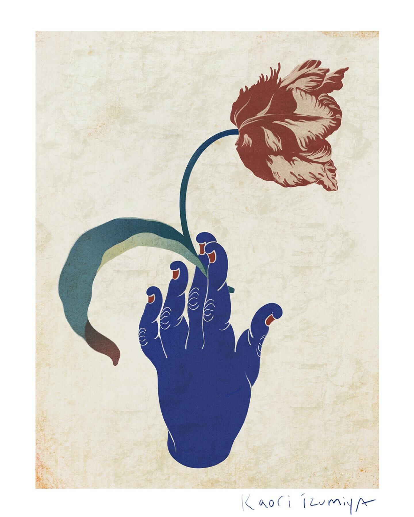 Blue hand series is back with spring 🌷
.
.
.
.
#art #illustration #blue #hand #tulip #minimalism #spring