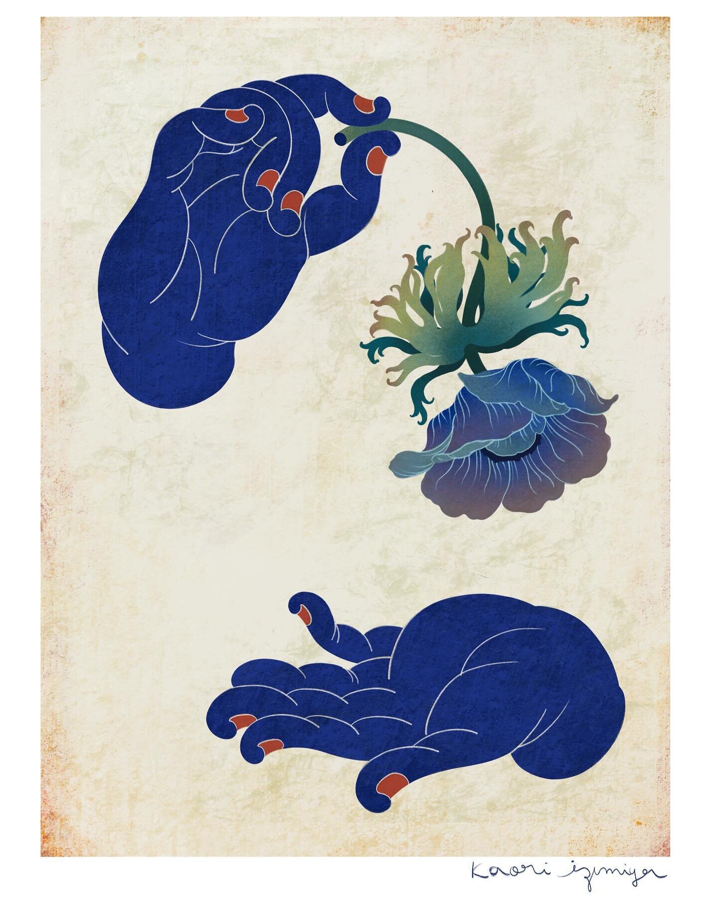 ＊Anemone poppy blue＊
.
.
.
.
.
#illustration #art #hand #blue #anemone #minimalism