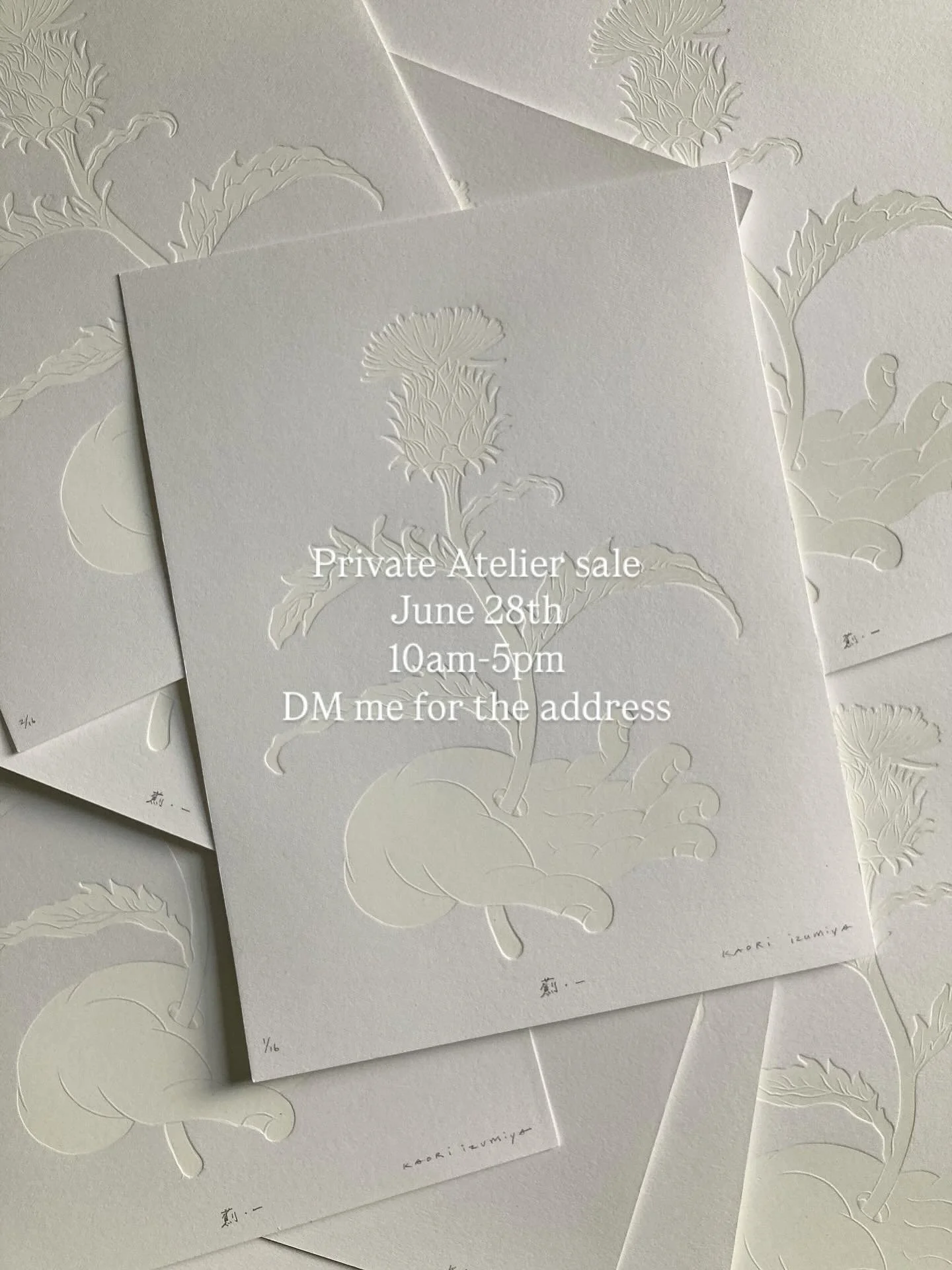 ✨T o m o r r o w ✨
Private Atelier Sale with @makikohicher 
🗓️ June 28th
🕙 10 AM &ndash; 5 PM
📍 DM me for the address &ndash; don&rsquo;t be shy !