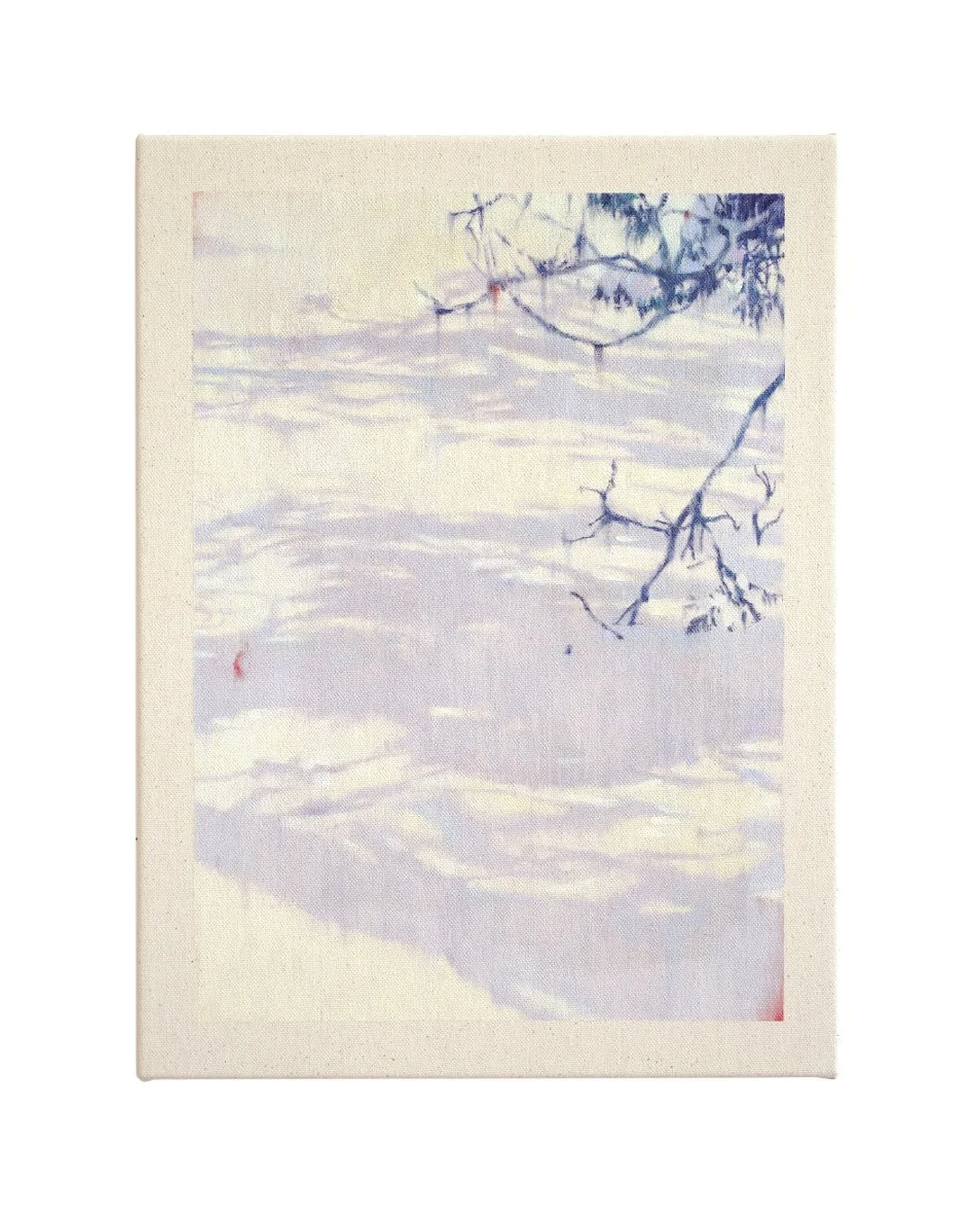 Stillness #03, 2026
12x16&rdquo;
Oil on canvas 

Shown @foireplural with @wishboneartgallery 

In this series, I observe and depict plants buried under snow in the middle of winter. Through my life in Montr&eacute;al, I have come to notice the quiet 