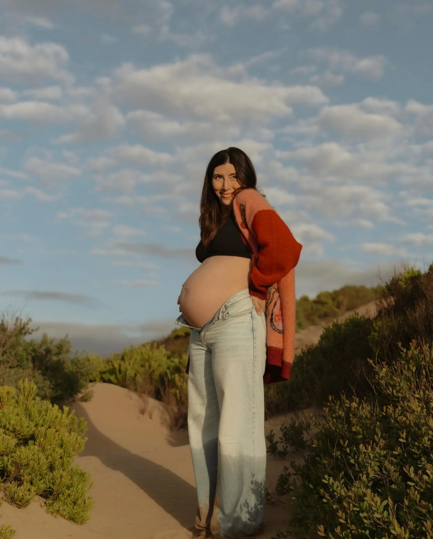 Sneak peek at this beautiful woman&rsquo;s maternity session, carrying her second baby 🌸💕 full series coming soon! @luciaformoso x