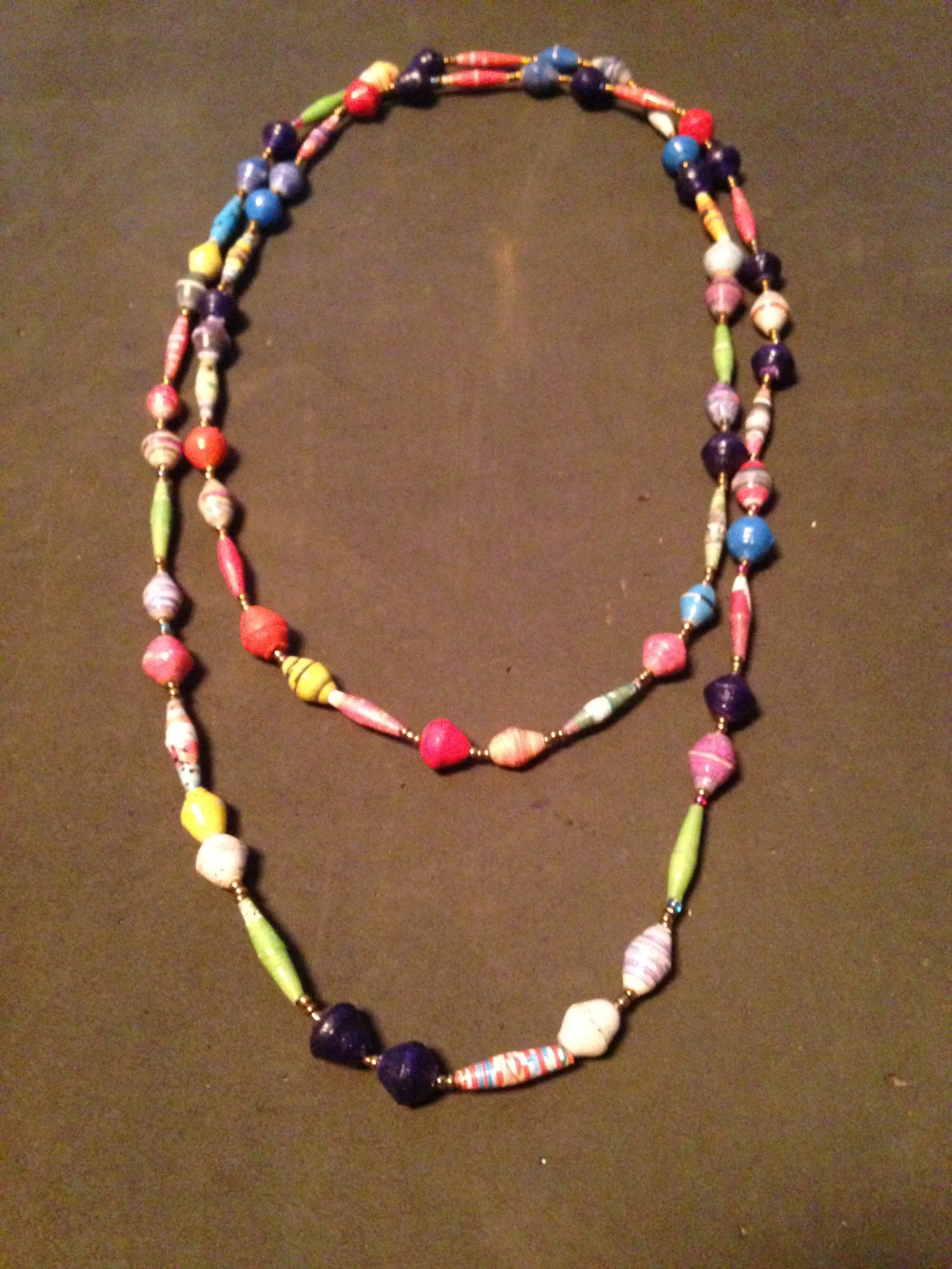 Long beaded necklace