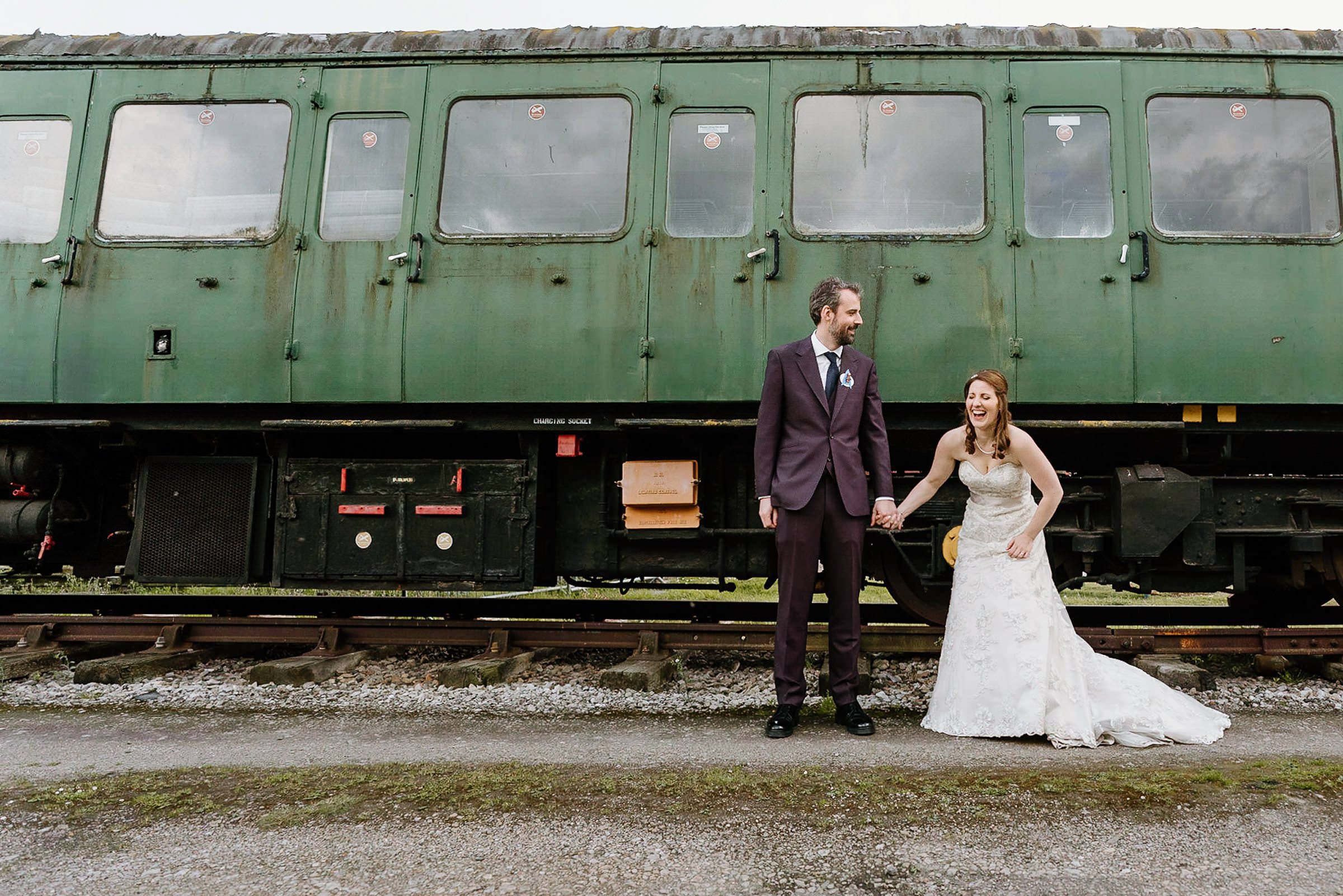 Bucks Railway Centre Wedding Photography Buckinghamshire