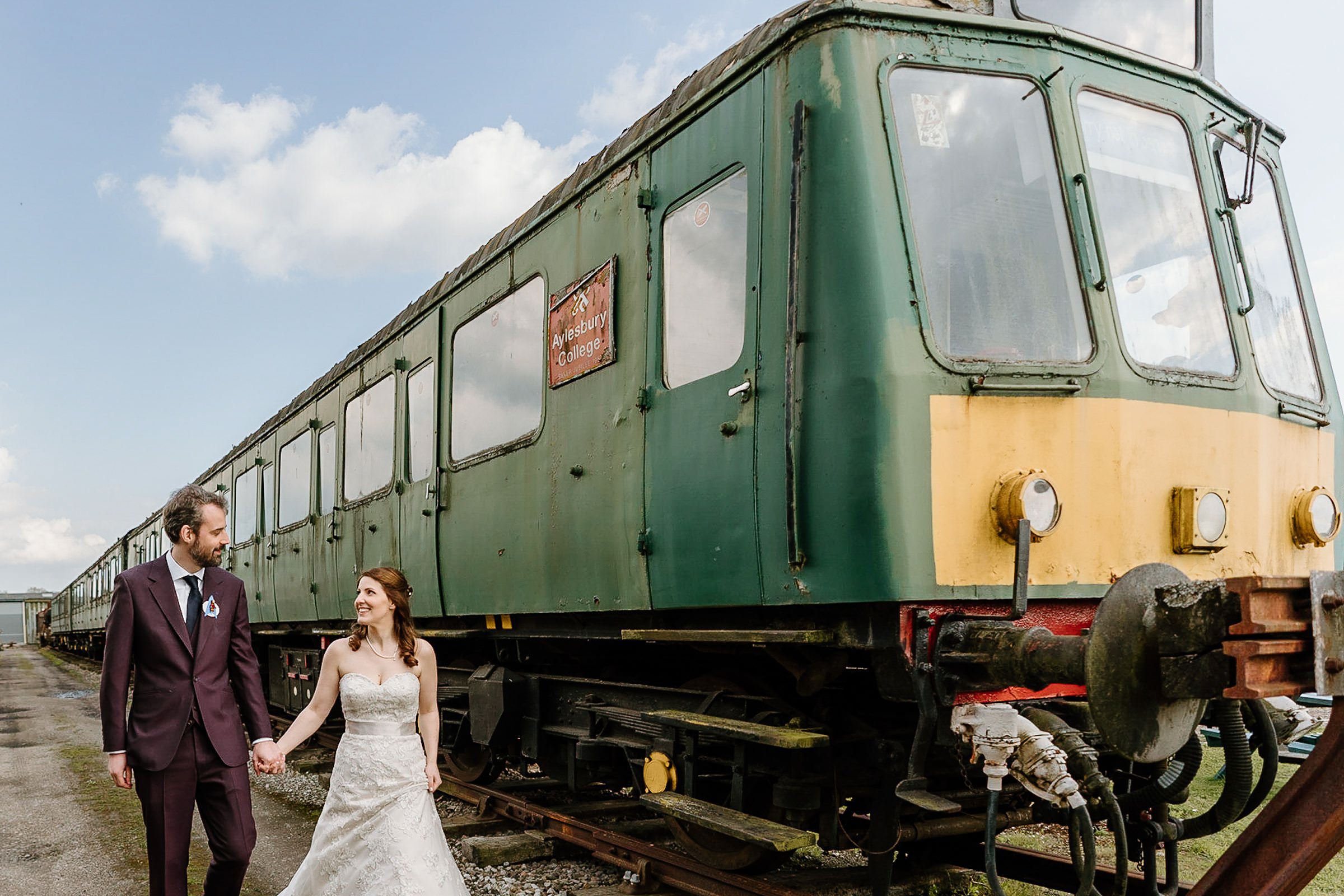 Bucks Railway Centre Wedding Photography Buckinghamshire