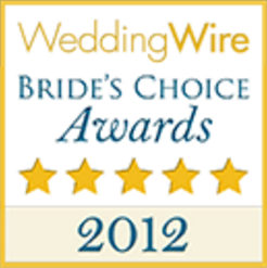 Wedding Wire Bride's Choice Awards Winner 2012